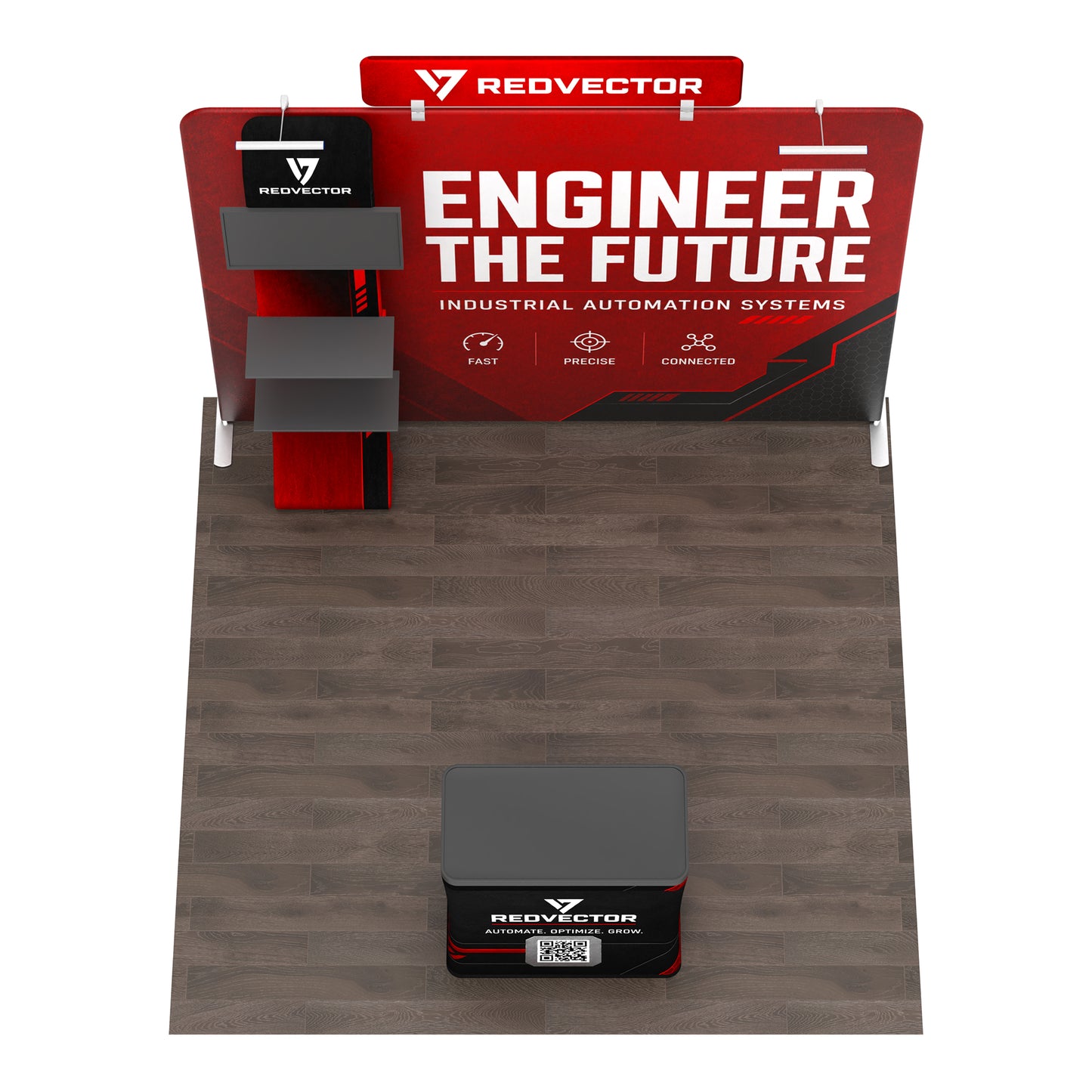 10x10TenseFlex™ PRO Straight Booth Display - QuickShowDisplay