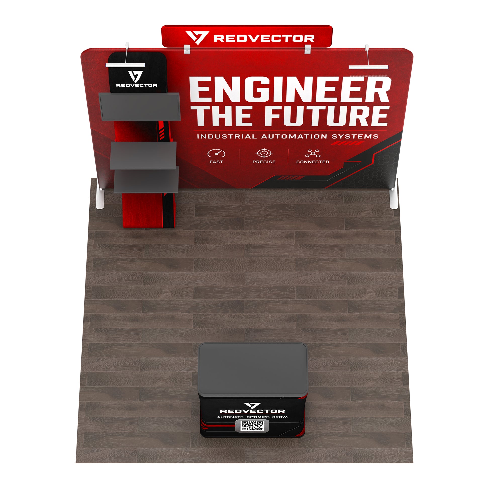 10x10TenseFlex™ PRO Straight Booth Display - QuickShowDisplay