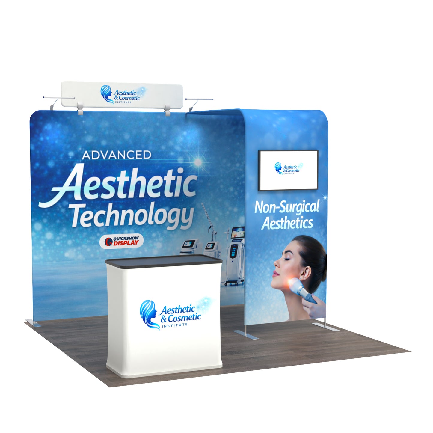 10ft TenseFlex™ Booth-Half Bridge - QuickShowDisplay