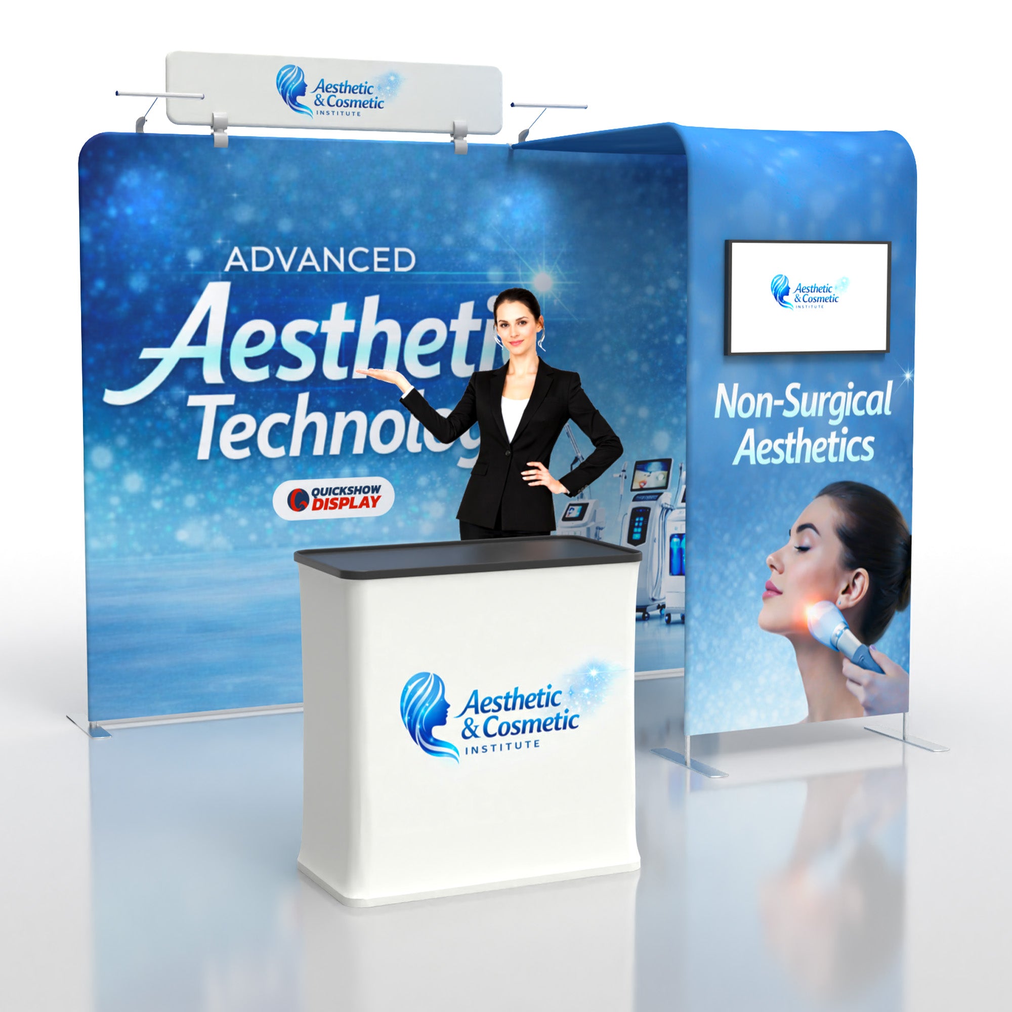 10ft TenseFlex™ Booth-Half Bridge - QuickShowDisplay