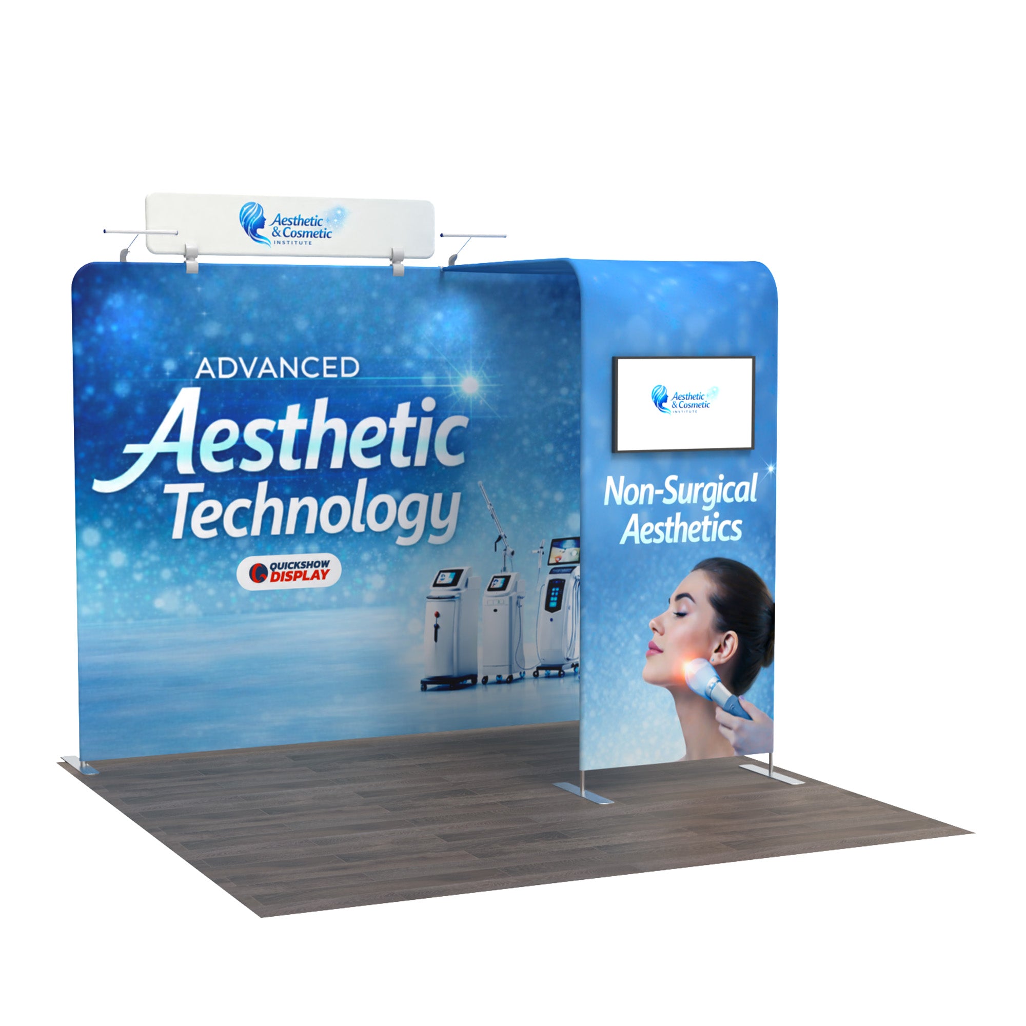 10ft TenseFlex™ Booth-Half Bridge - QuickShowDisplay