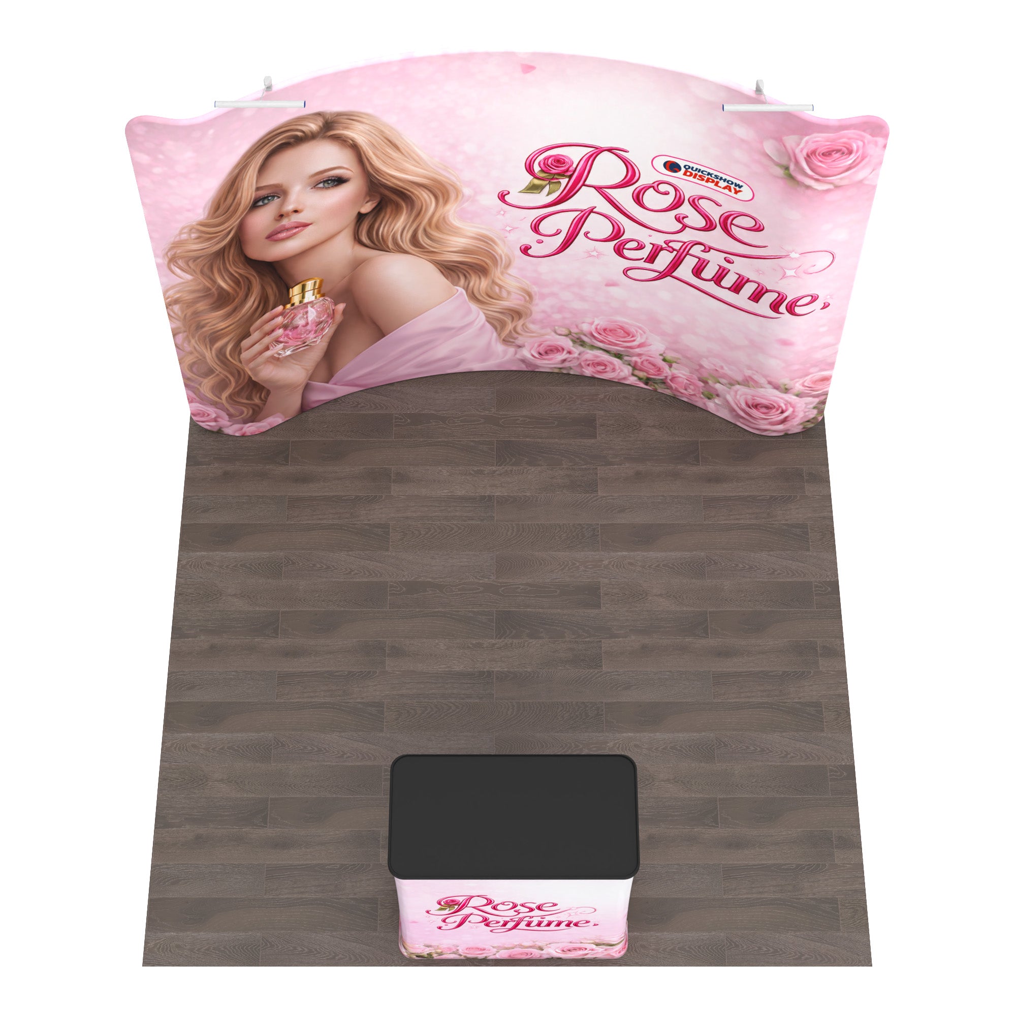 10ft TenseFlex™ Booth-Curved - QuickShowDisplay
