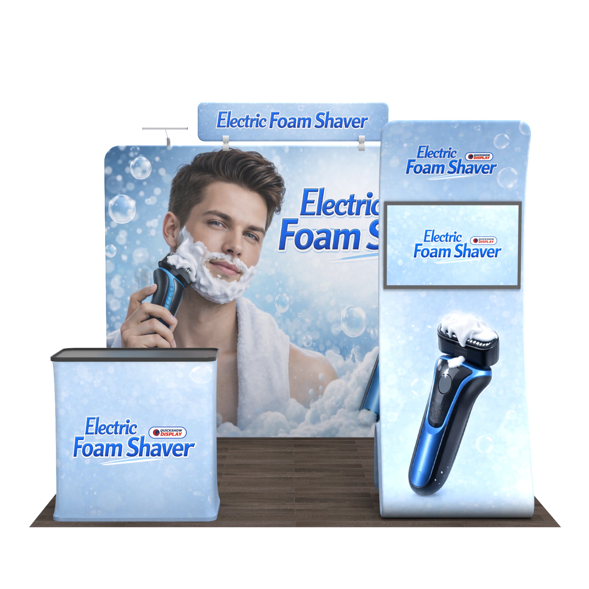 10ft TenseFlex™ Booth Kit C - QuickShowDisplay