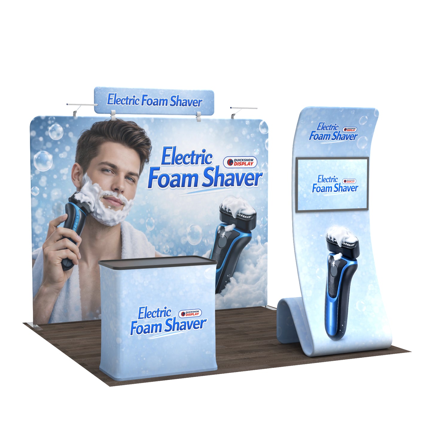 10ft TenseFlex™ Booth Kit C - QuickShowDisplay