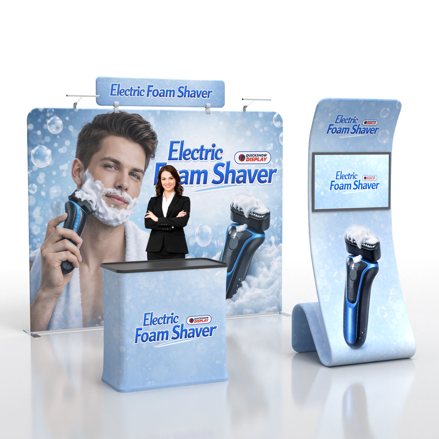 10ft TenseFlex™ Booth Kit C - QuickShowDisplay