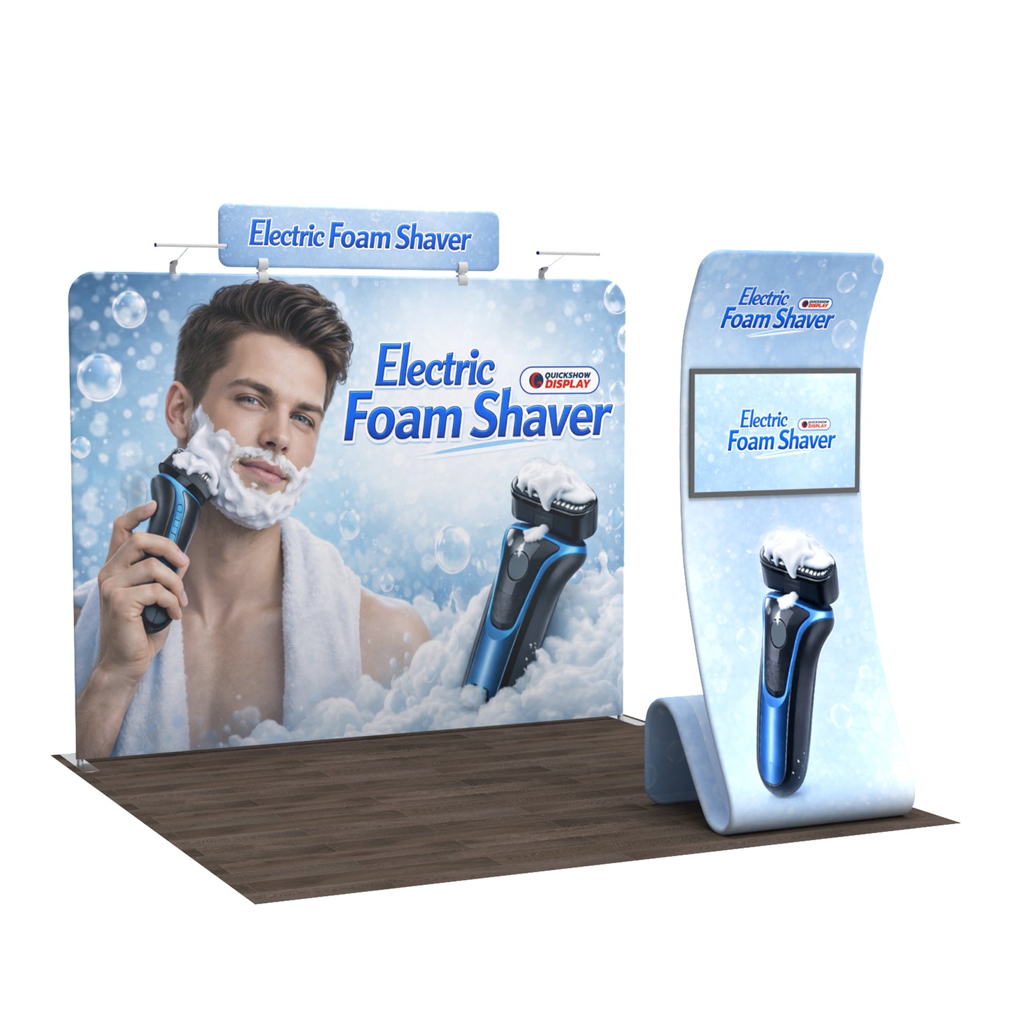 10ft TenseFlex™ Booth Kit C - QuickShowDisplay