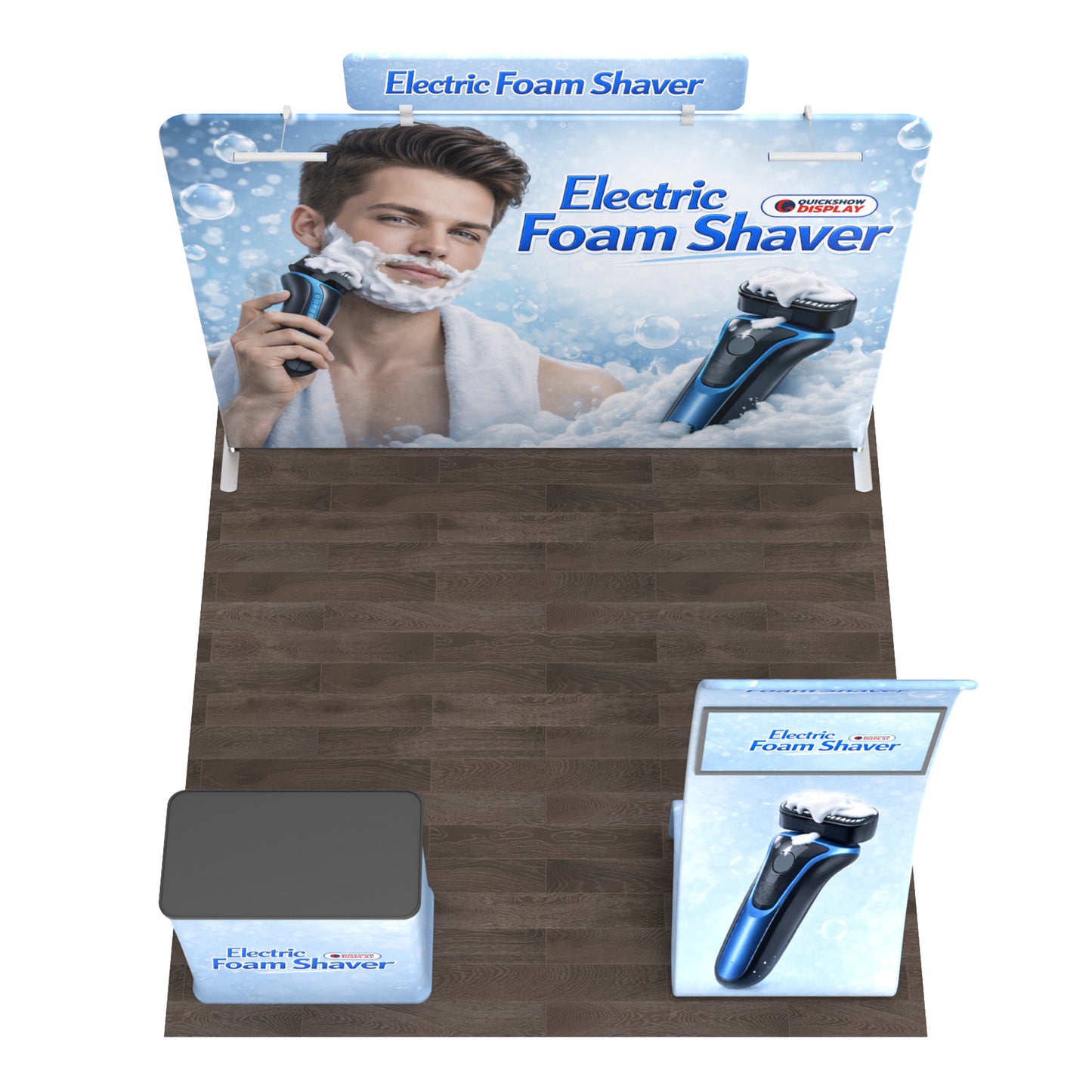 10ft TenseFlex™ Booth Kit C - QuickShowDisplay