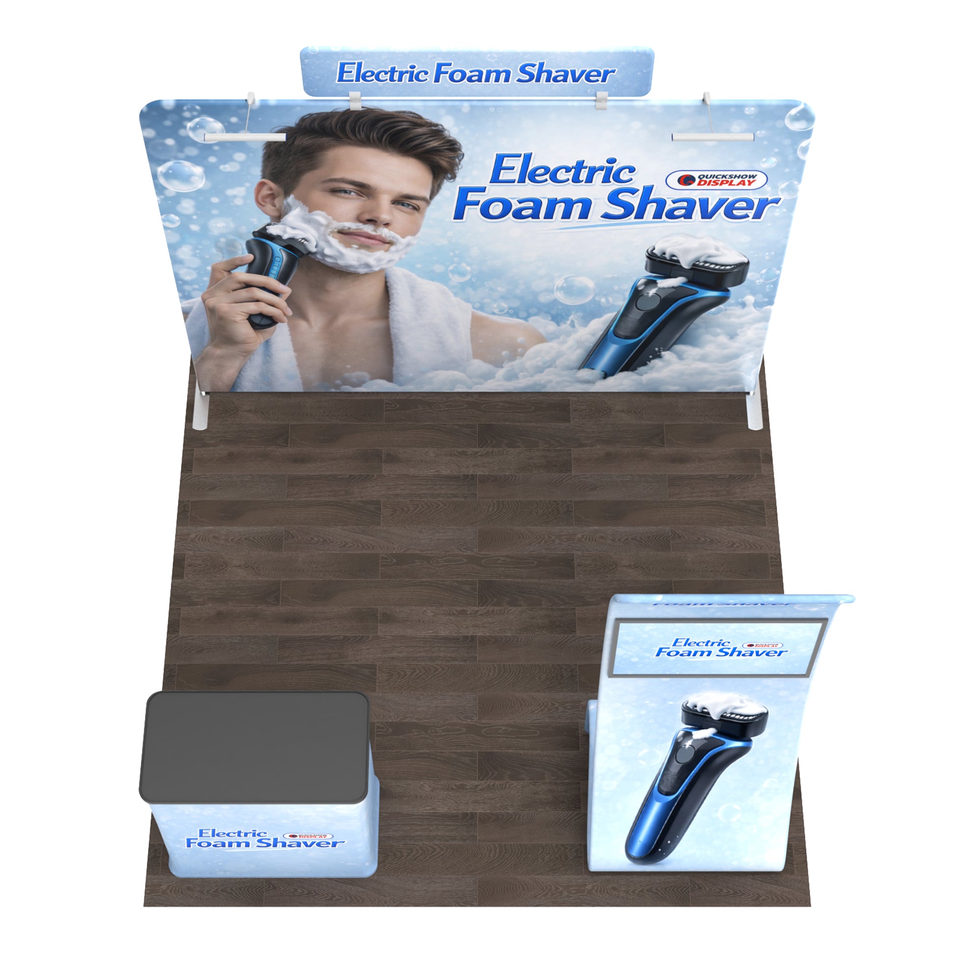 10ft TenseFlex™ Booth Kit C - QuickShowDisplay