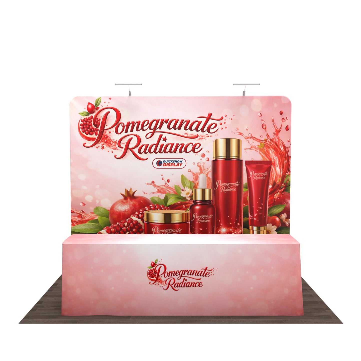 10ft TenseFlex™ Booth Kit D - QuickShowDisplay