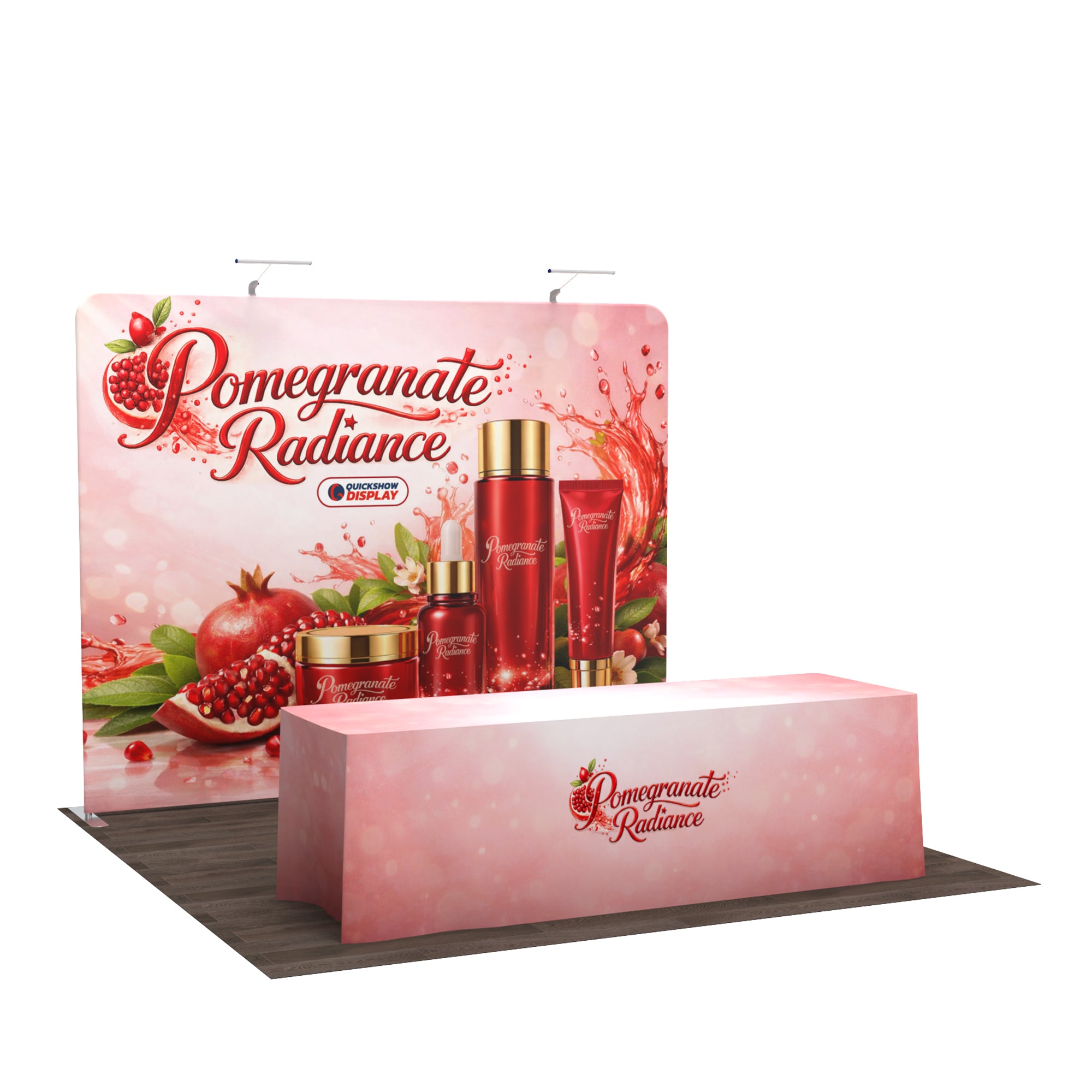 10ft TenseFlex™ Booth Kit D - QuickShowDisplay