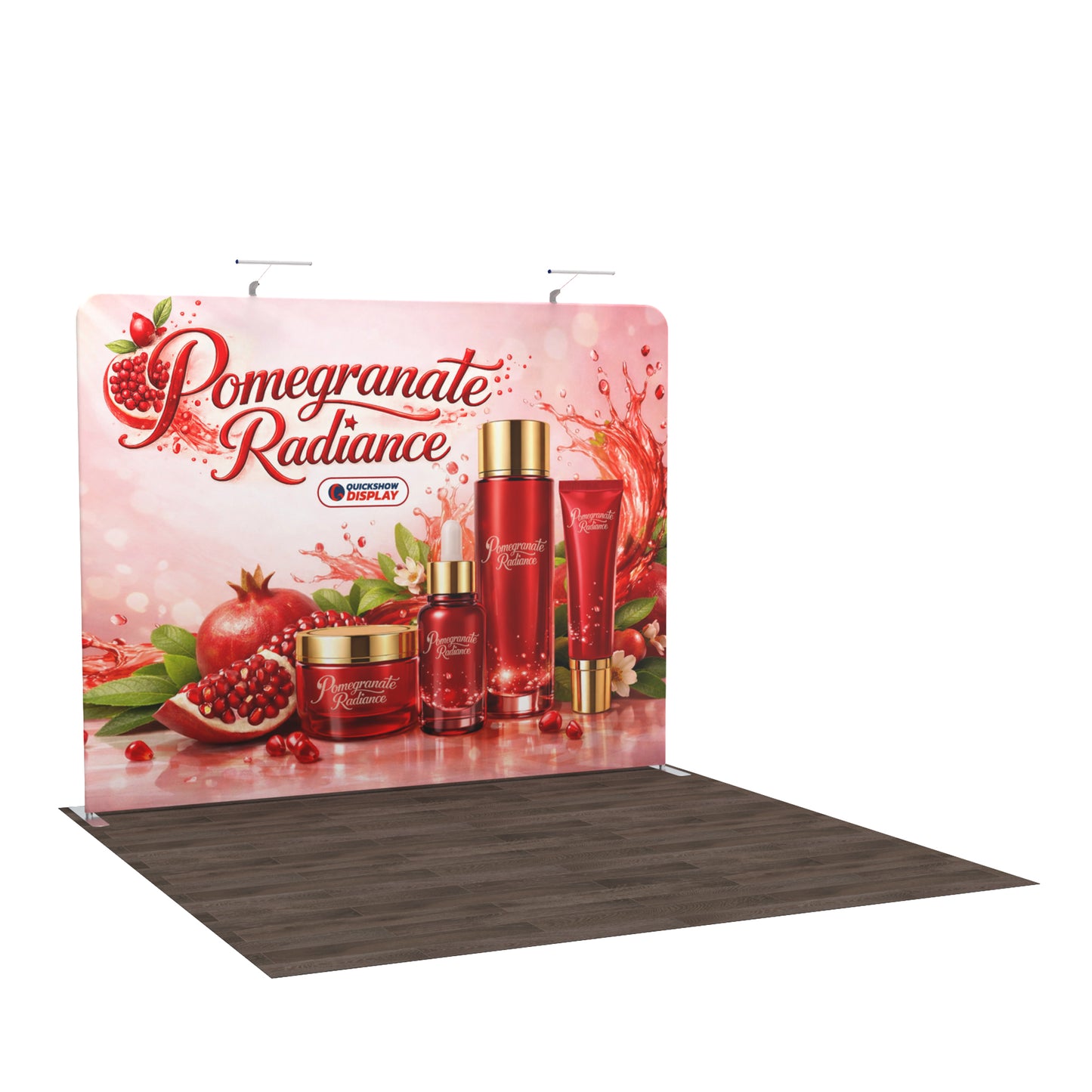 10ft TenseFlex™ Booth Kit D - QuickShowDisplay