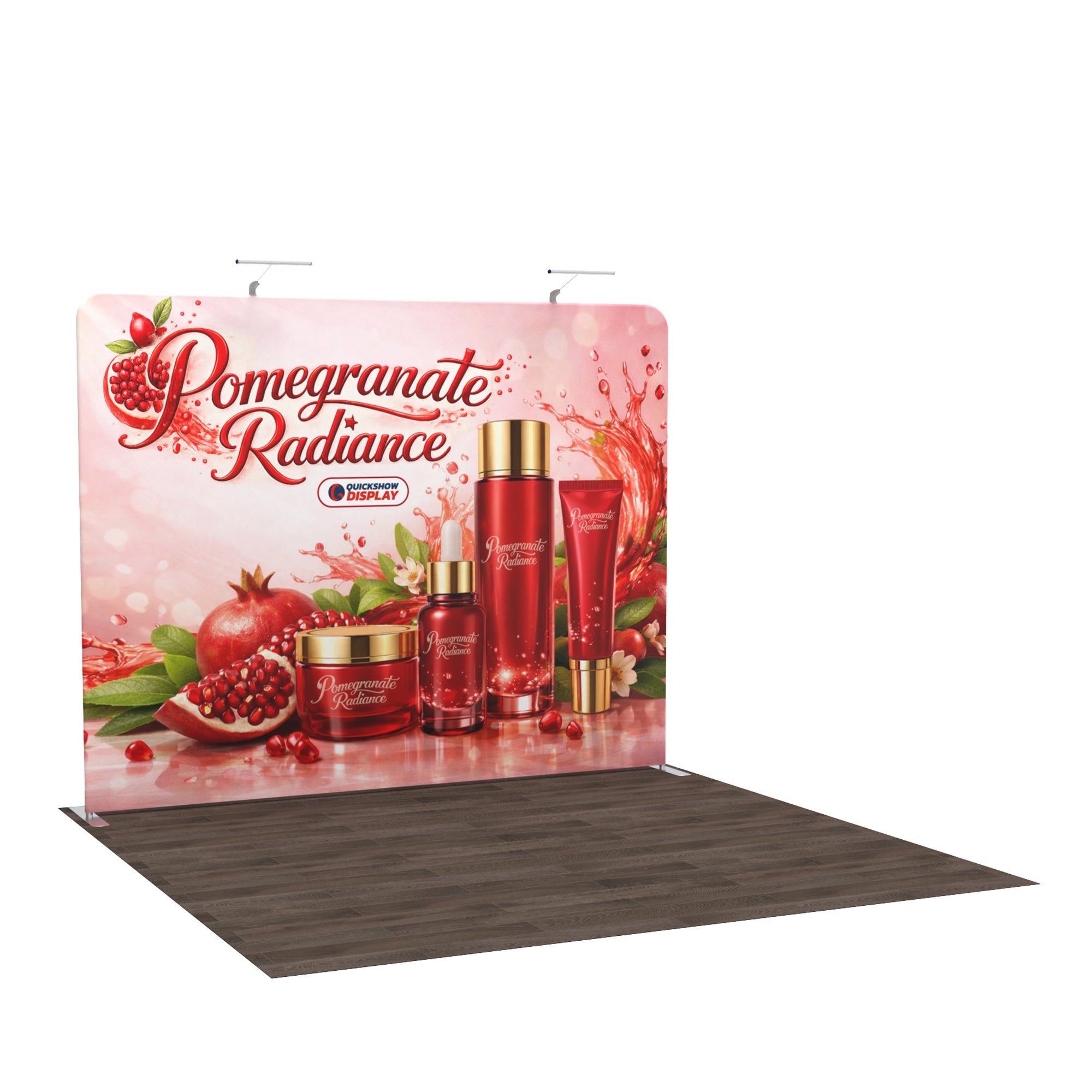 10ft TenseFlex™ Booth Kit D - QuickShowDisplay