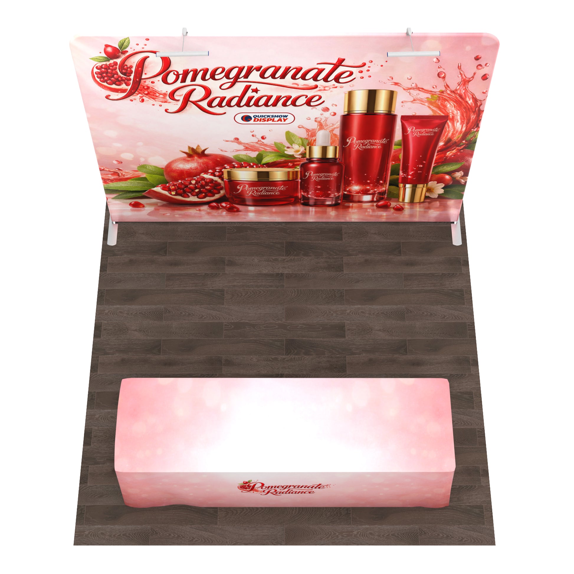 10ft TenseFlex™ Booth Kit D - QuickShowDisplay