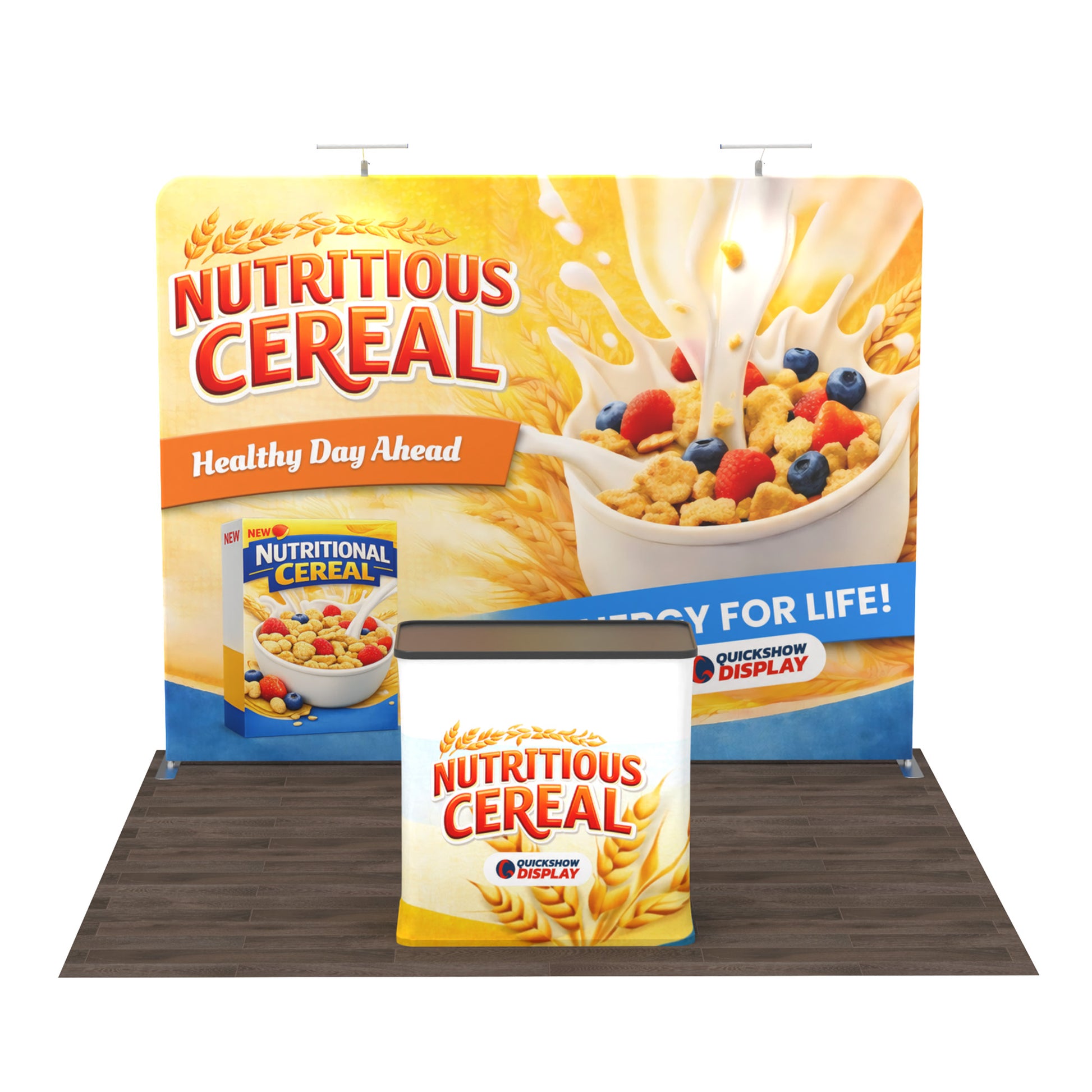 10ft TenseFlex™ Booth-Straight - QuickShowDisplay