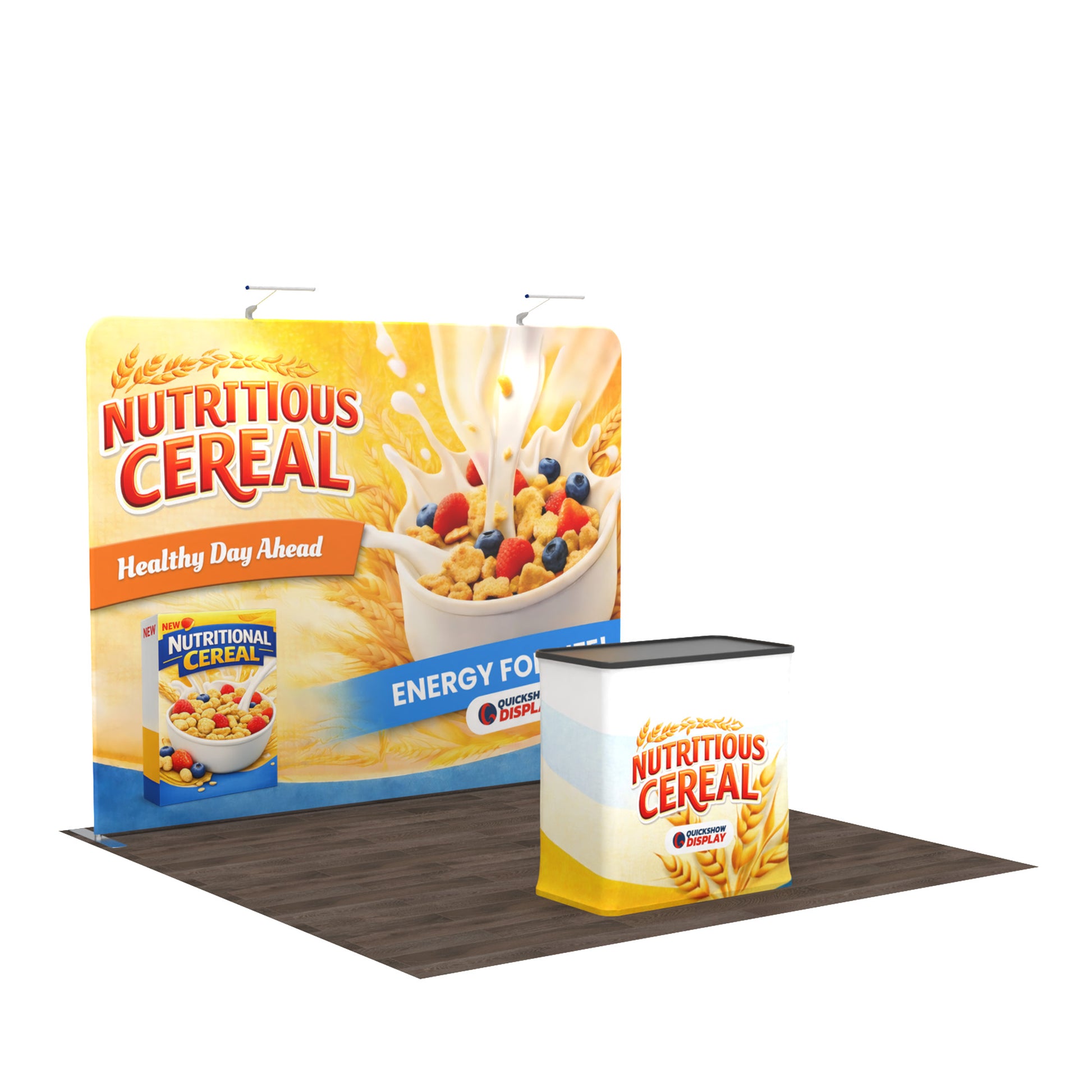 10ft TenseFlex™ Booth-Straight - QuickShowDisplay