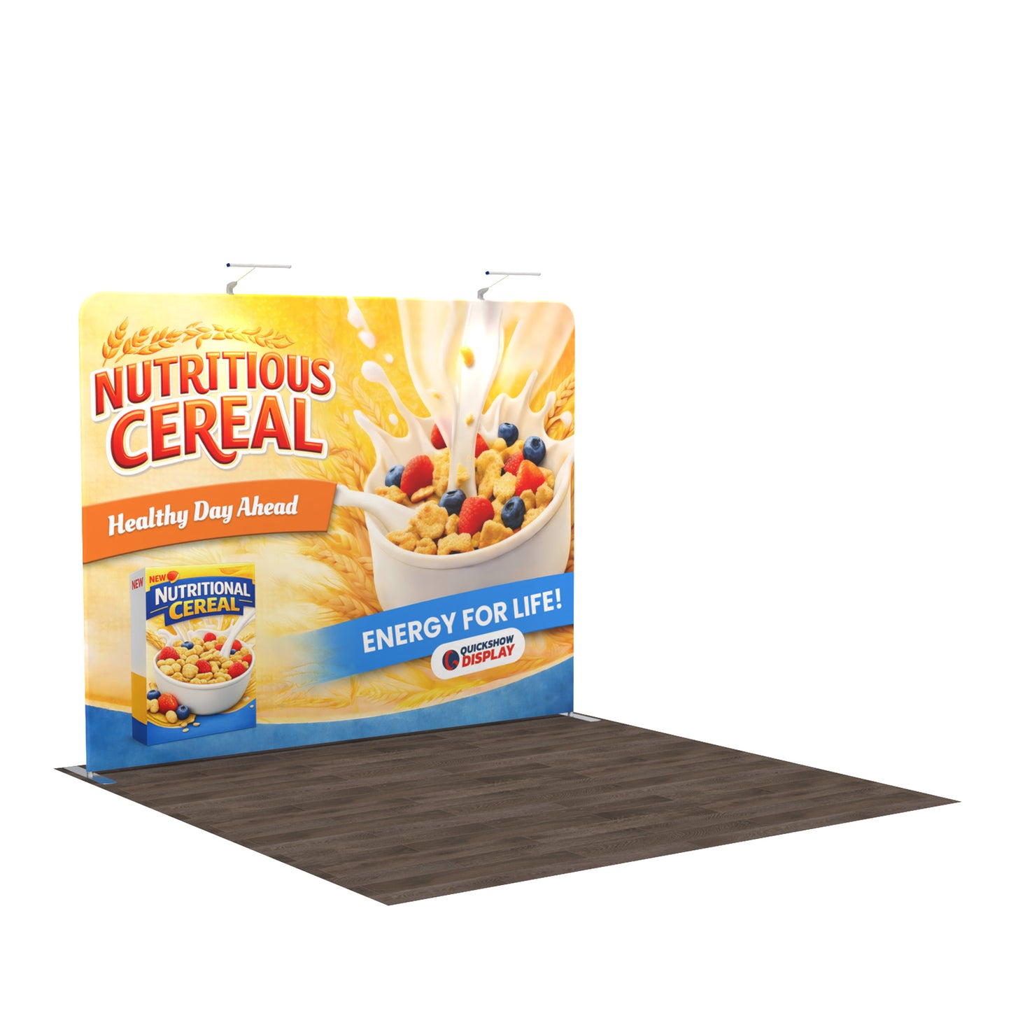 10ft TenseFlex™ Booth-Straight - QuickShowDisplay