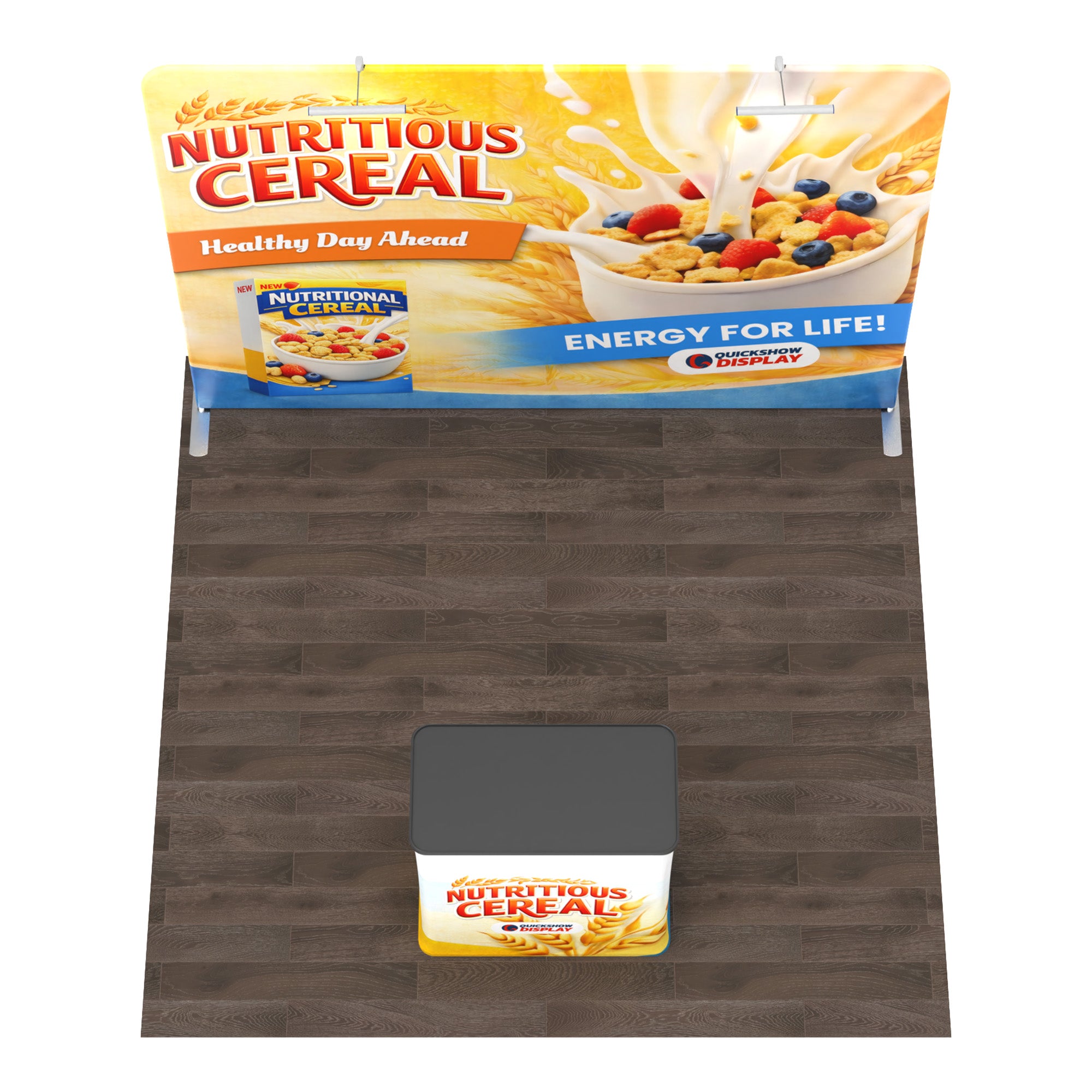 10ft TenseFlex™ Booth-Straight - QuickShowDisplay