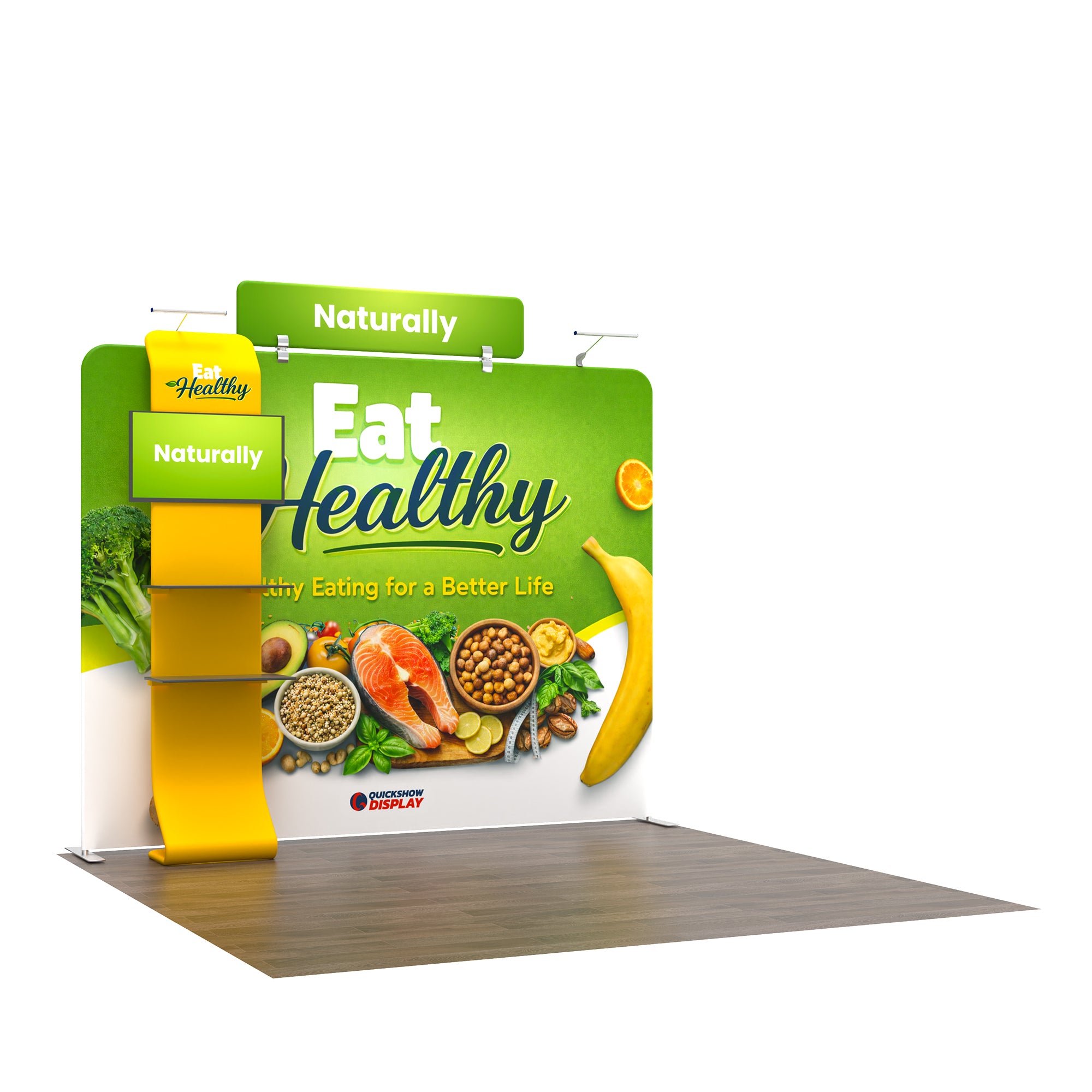 10ft TenseFlex™ PRO Booth-Straight - QuickShowDisplay