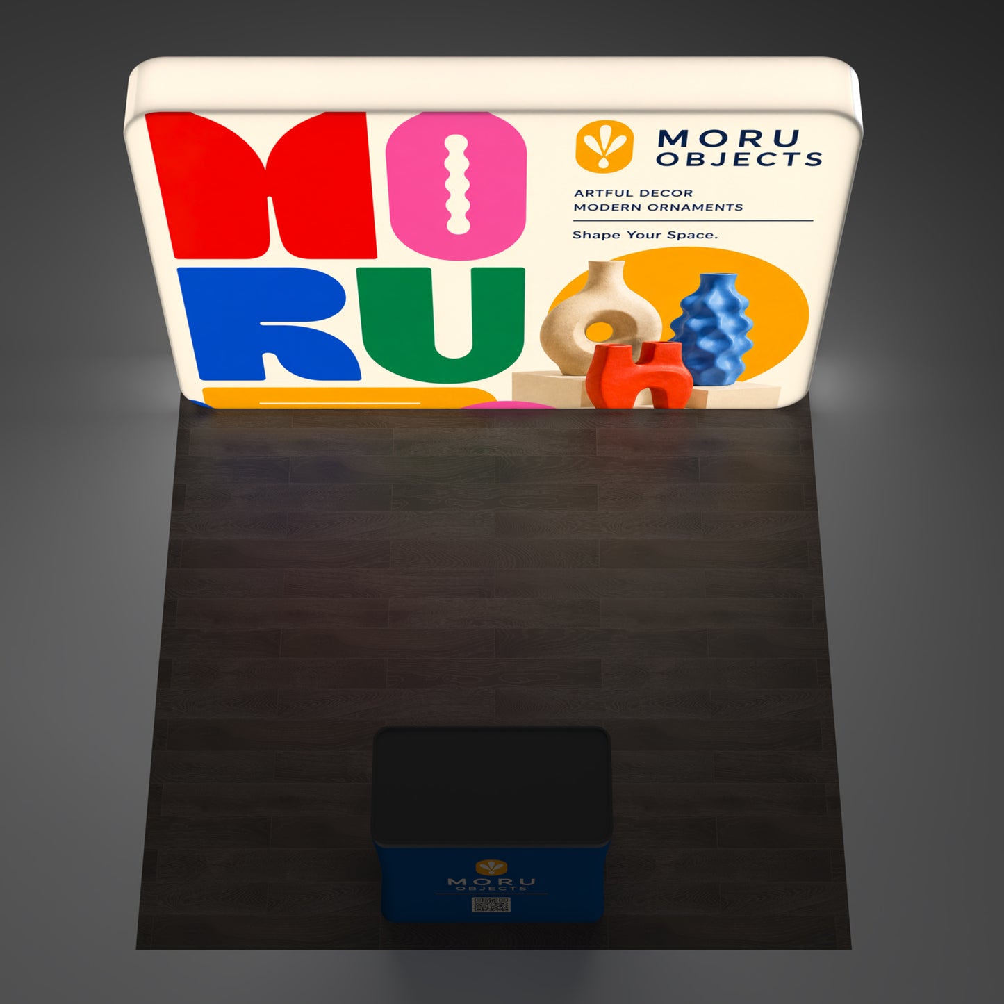 10x10 TenseLight™ Straight Trade Show Booth Display Wall - QuickShowDisplay