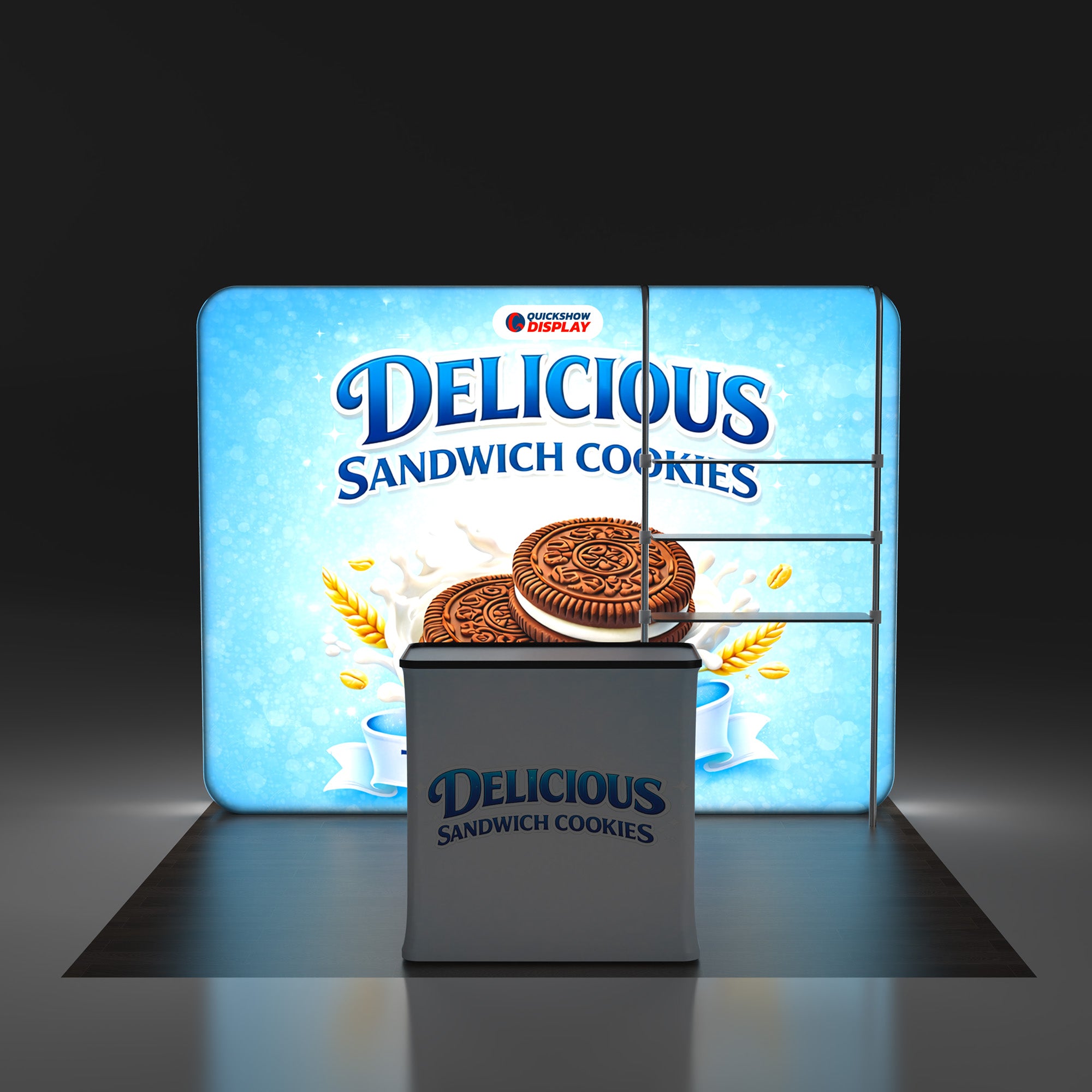 10ft TenseLight™ Booth Kit A - QuickShowDisplay