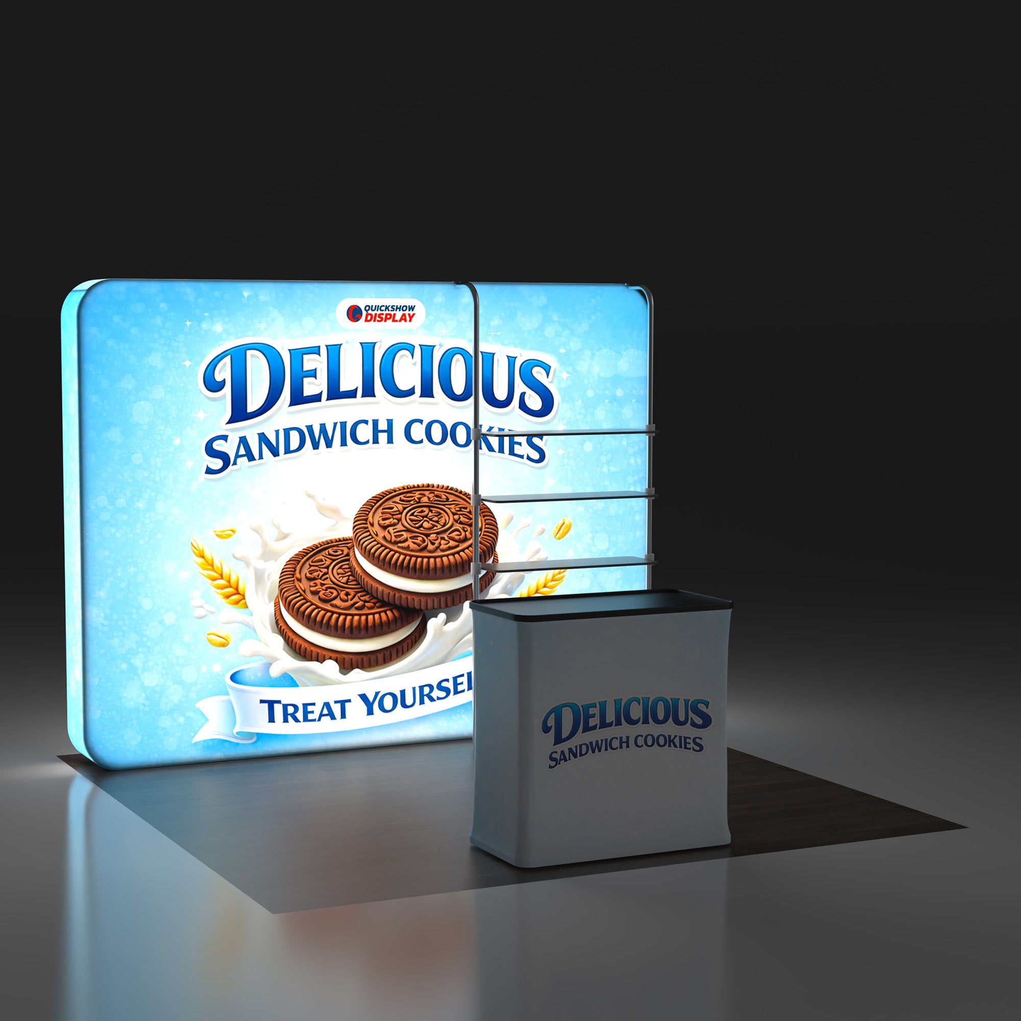 10ft TenseLight™ Booth Kit A - QuickShowDisplay