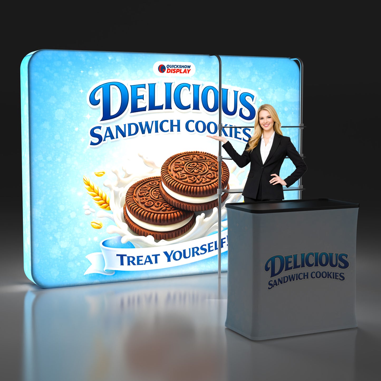 10ft TenseLight™ Booth Kit A - QuickShowDisplay