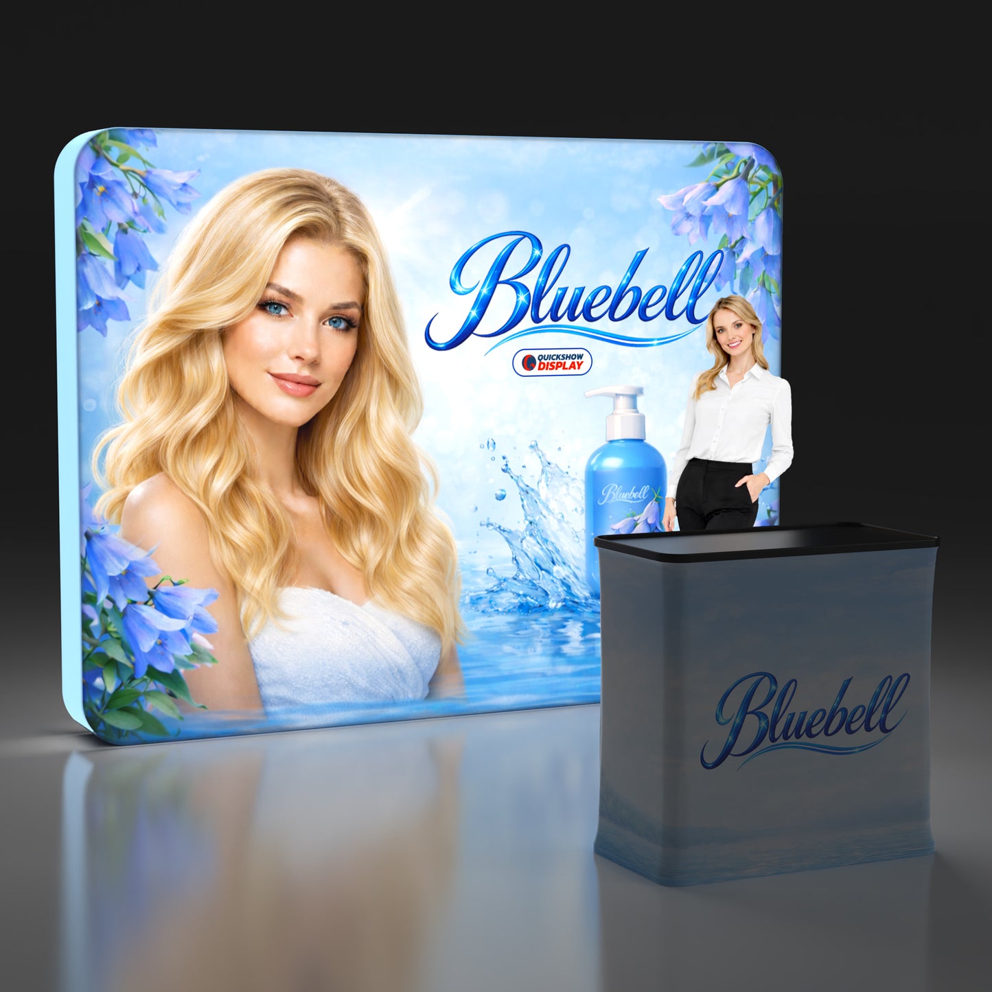 10ft TenseLight™ Booth Kit B - QuickShowDisplay