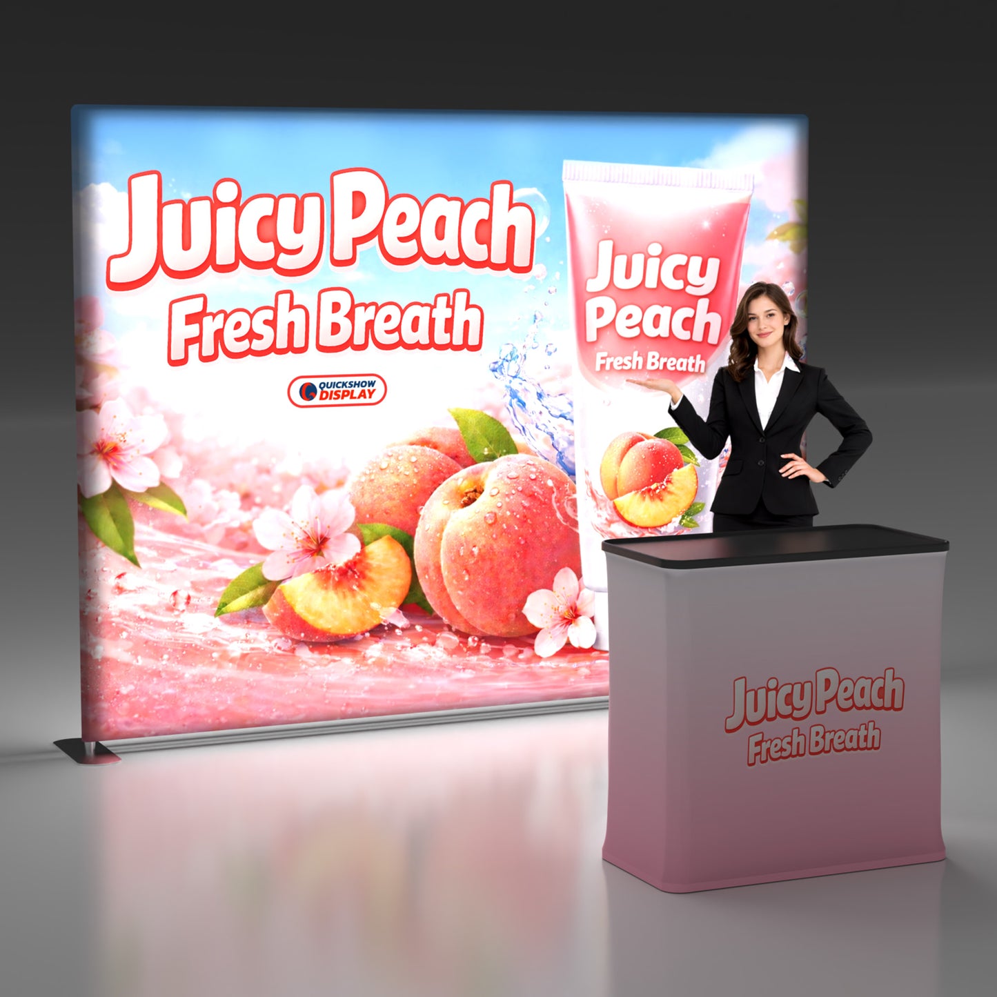 10ft TenseLight™ Booth Kit D - QuickShowDisplay