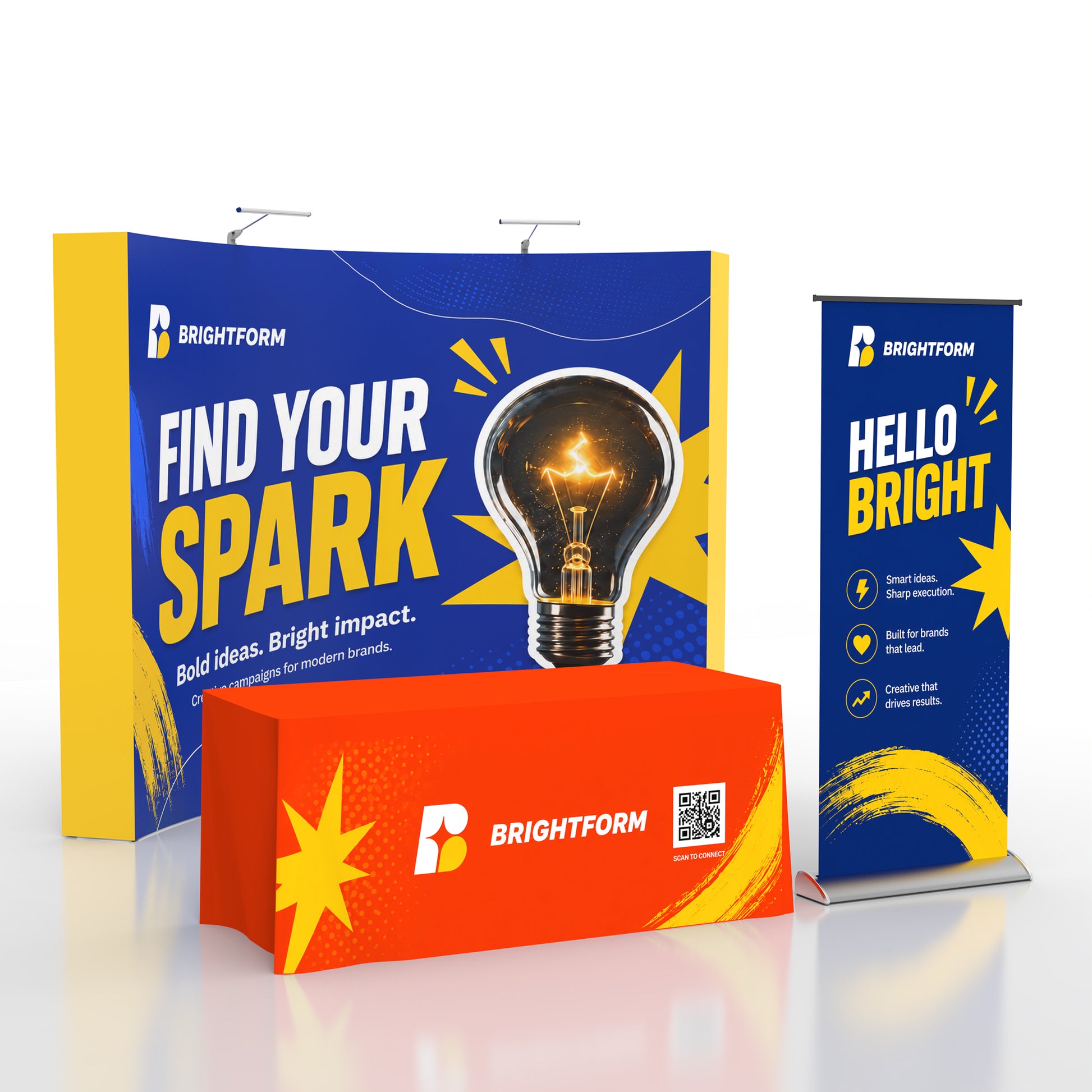 10x10 TensePop™ Modular Booth Display C - QuickShowDisplay
