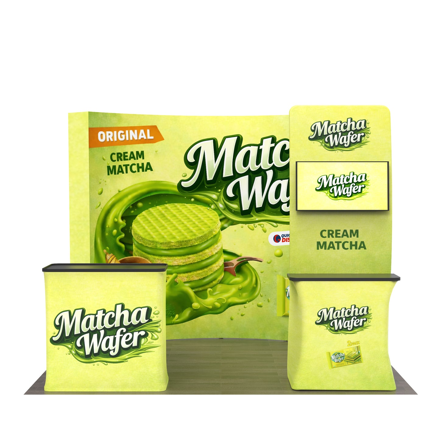 10ft TensePop™ Booth Kit A - QuickShowDisplay