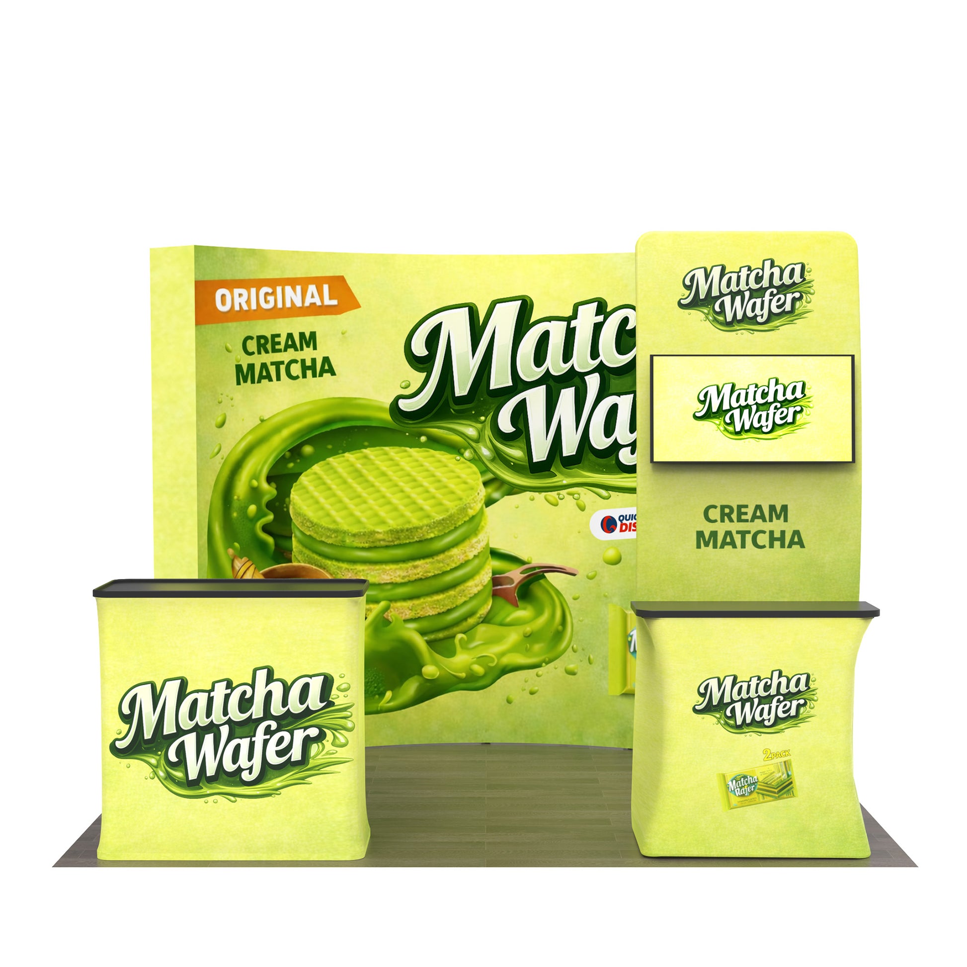 10ft TensePop™ Booth Kit A - QuickShowDisplay