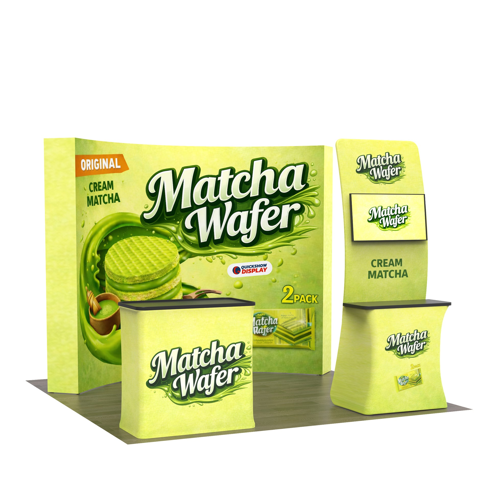 10ft TensePop™ Booth Kit A - QuickShowDisplay