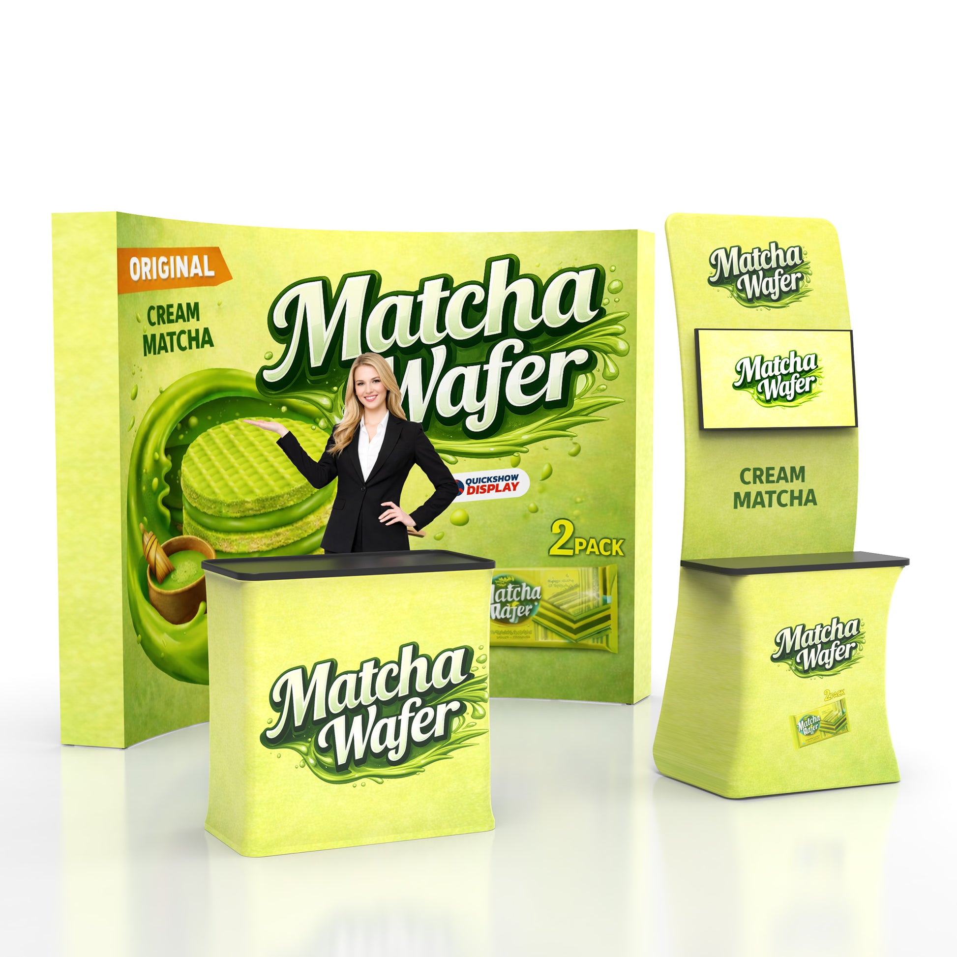 10ft TensePop™ Booth Kit A - QuickShowDisplay