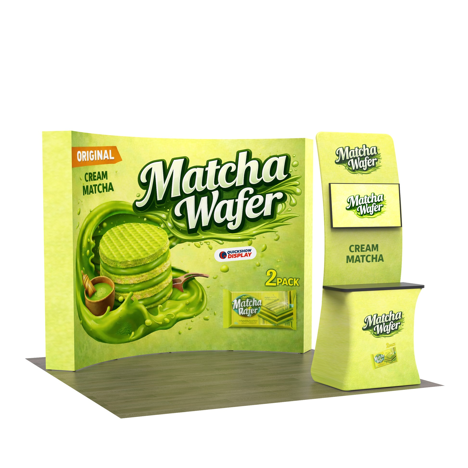 10ft TensePop™ Booth Kit A - QuickShowDisplay