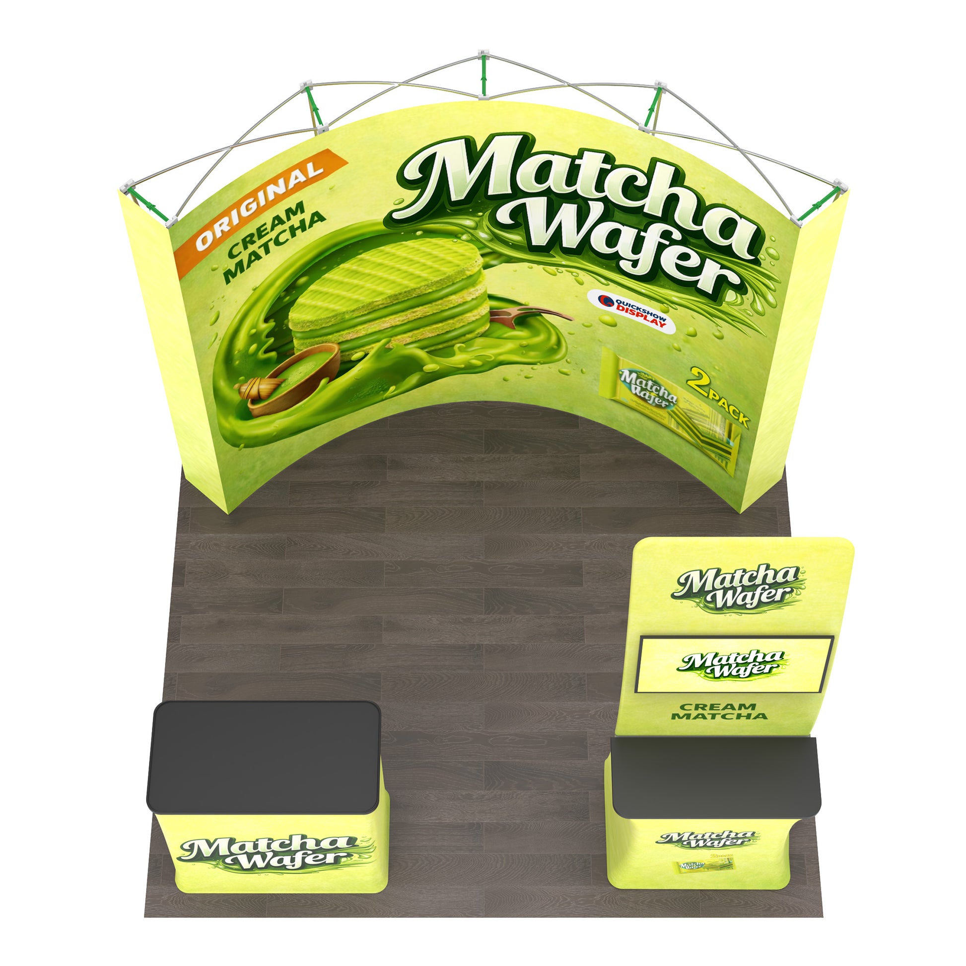 10ft TensePop™ Booth Kit A - QuickShowDisplay