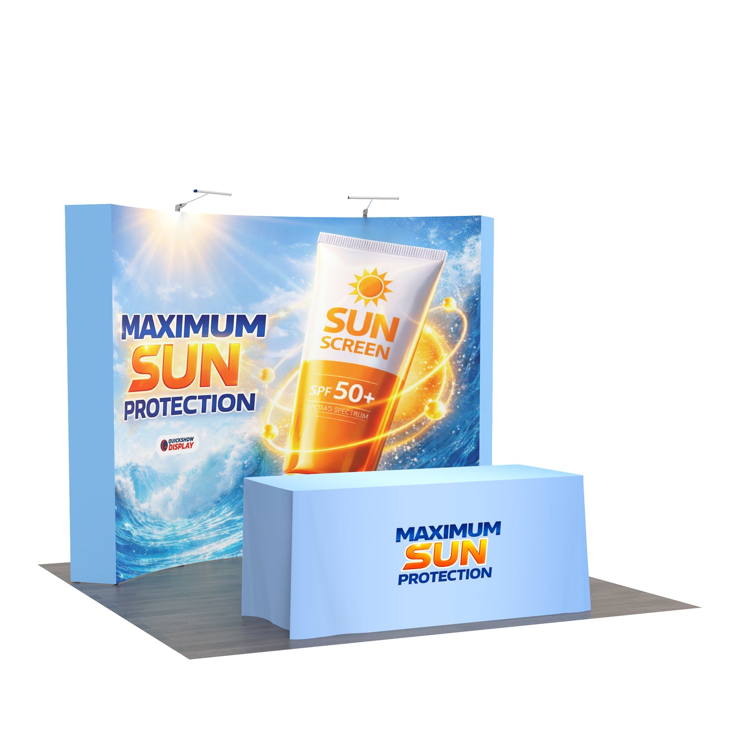 10x10 TensePop™ Booth Kit B - QuickShowDisplay