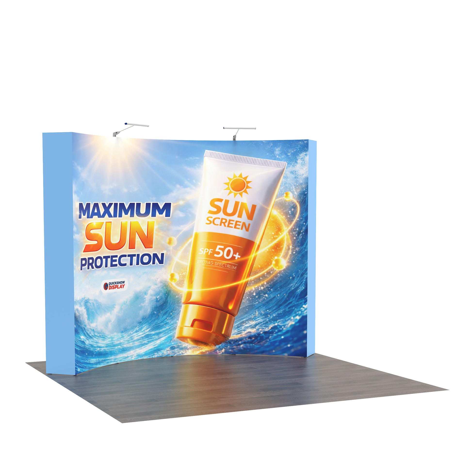 10x10 TensePop™ Booth Kit B - QuickShowDisplay