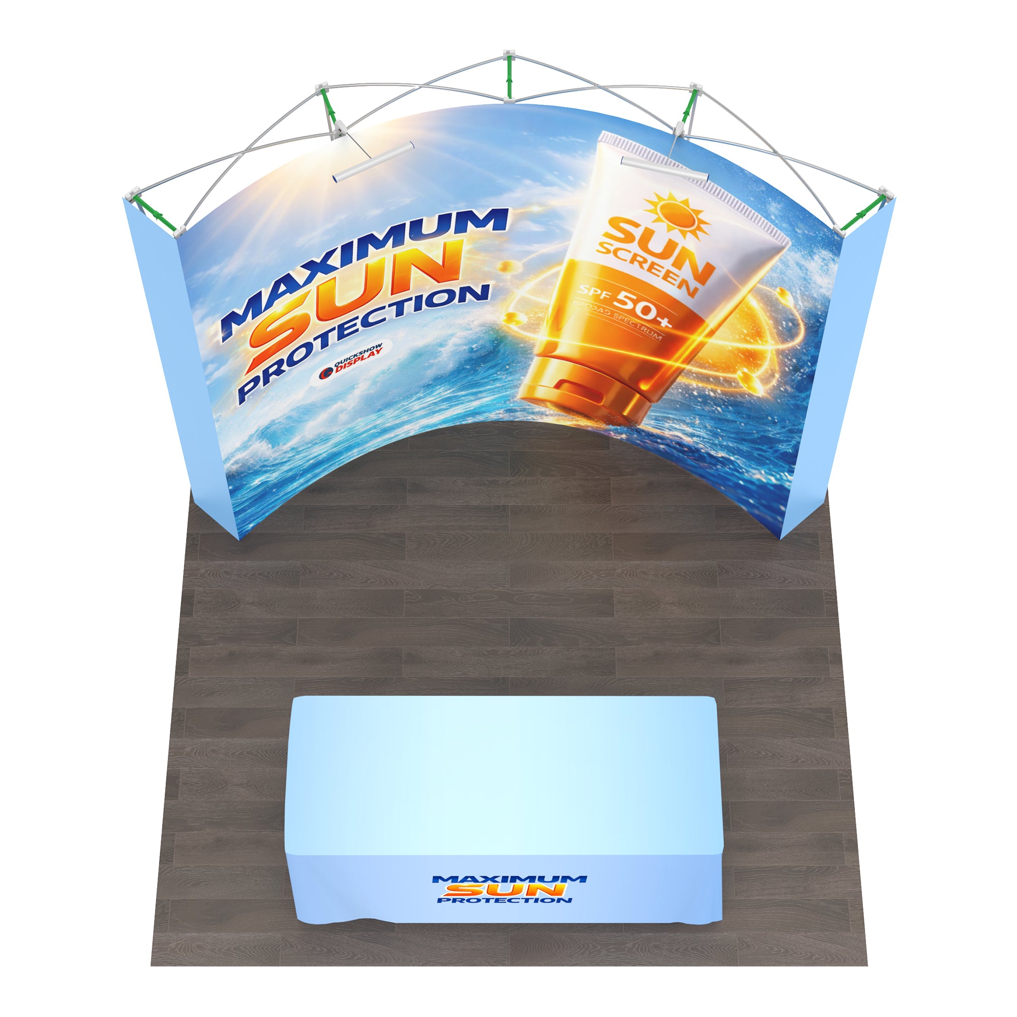 10x10 TensePop™ Booth Kit B - QuickShowDisplay