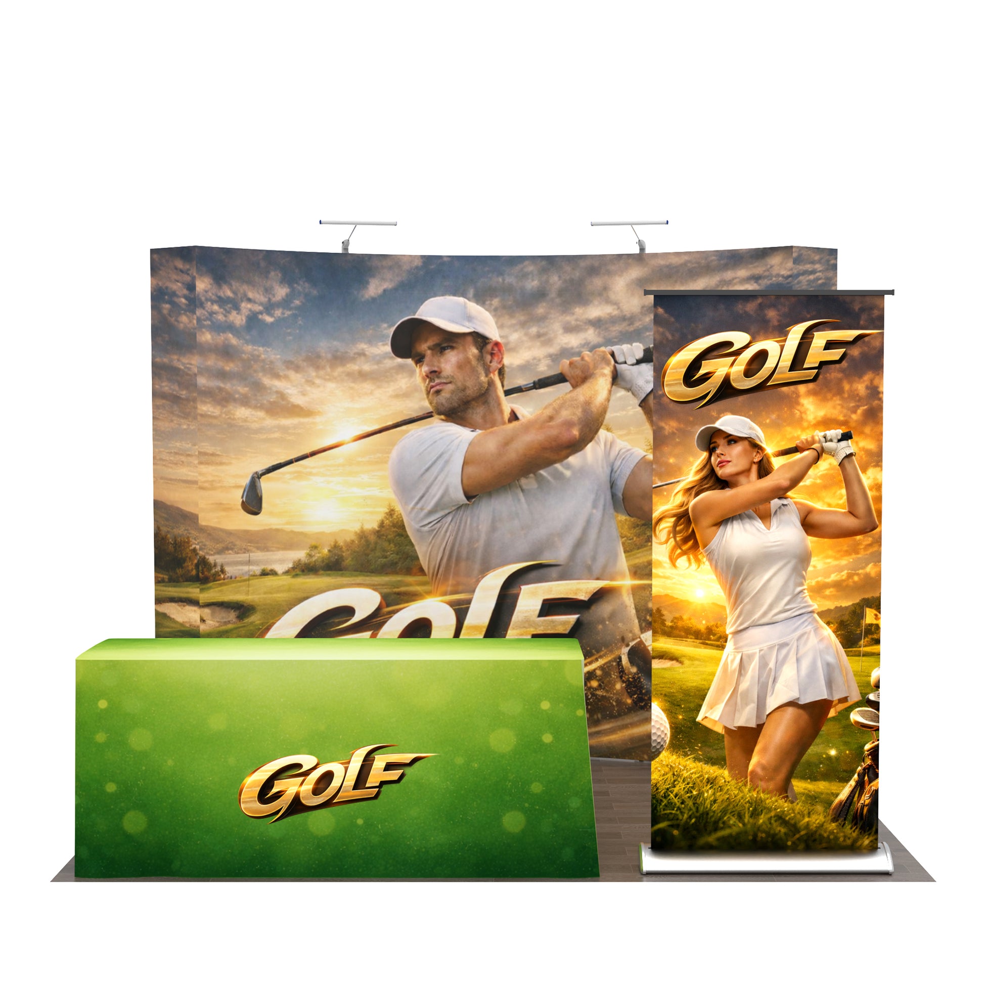 10ft TensePop™ Booth Kit C - QuickShowDisplay