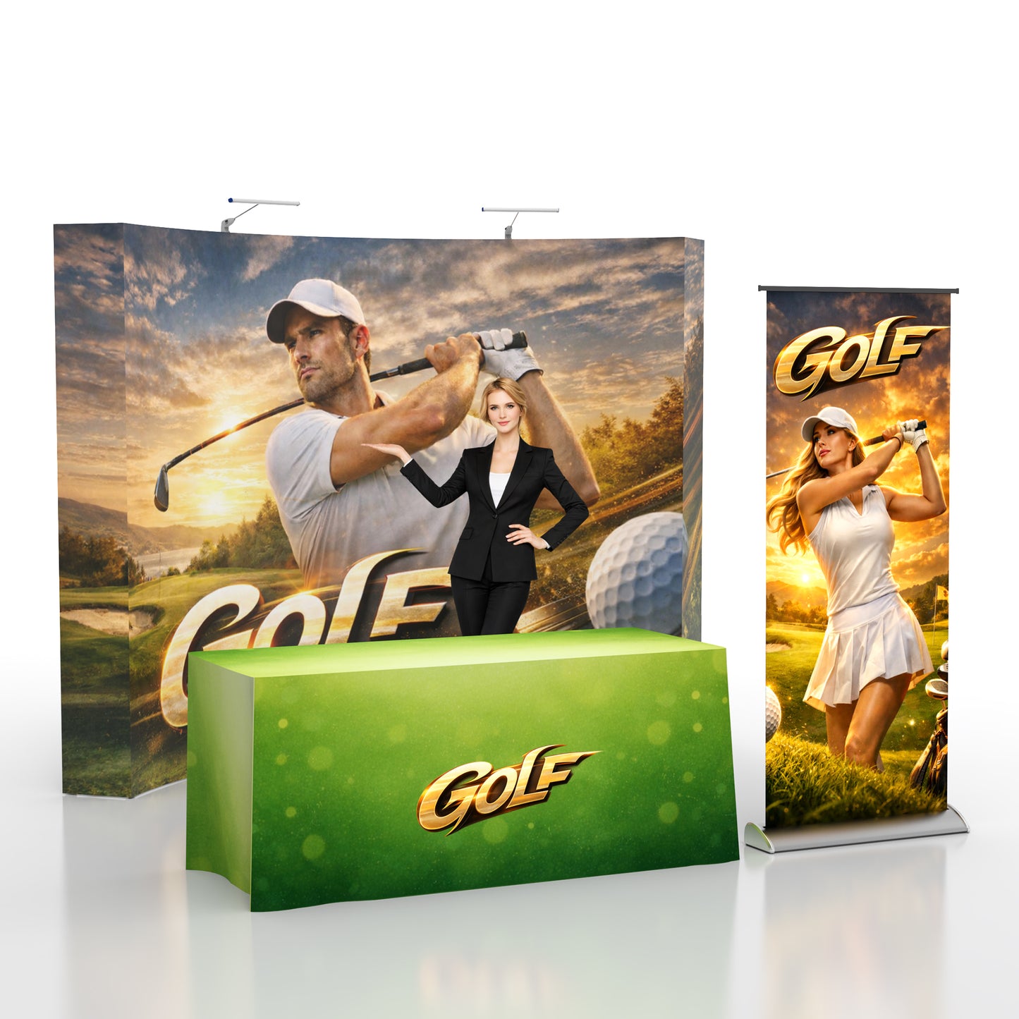 10ft TensePop™ Booth Kit C - QuickShowDisplay