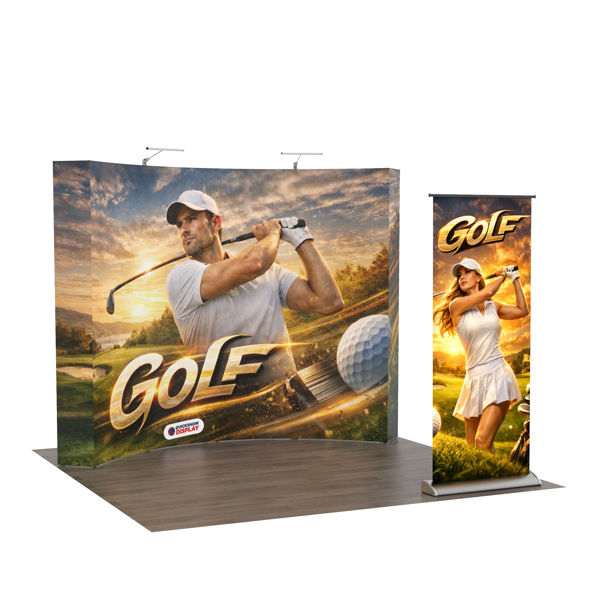 10ft TensePop™ Booth Kit C - QuickShowDisplay