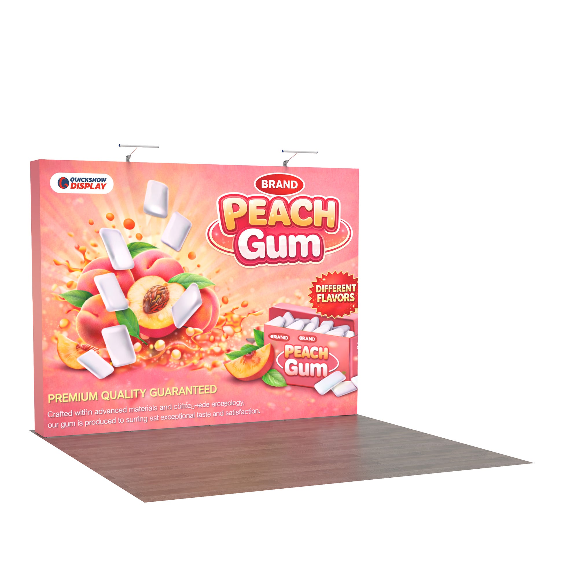 10ft TensePop™ Booth-Straight - QuickShowDisplay