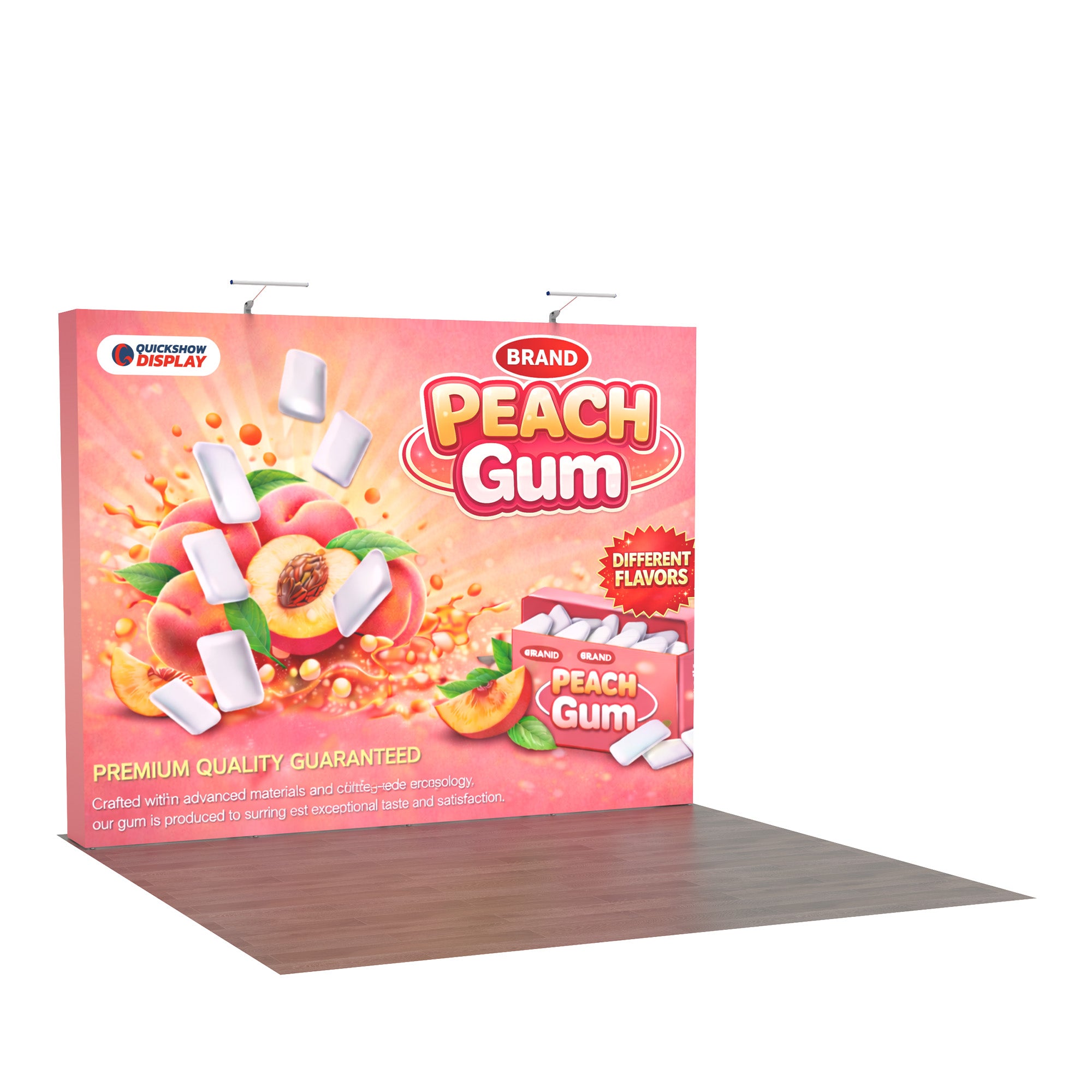 10ft TensePop™ Booth-Straight - QuickShowDisplay