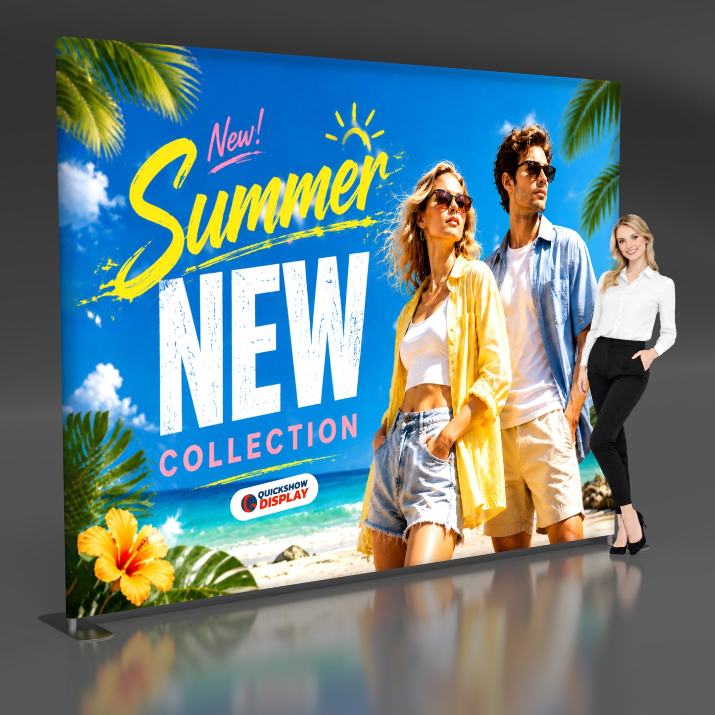 10ft TenseLight™ Tension Fabric Display - QuickShowDisplay