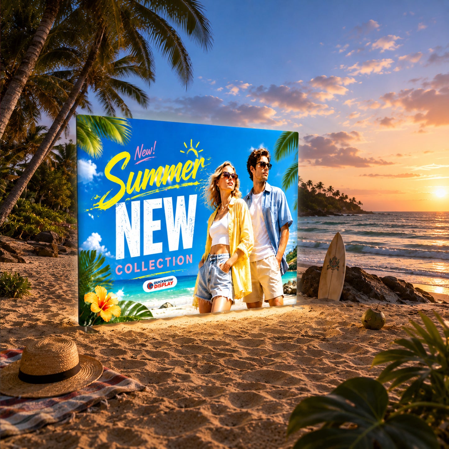 10ft TenseLight™ Tension Fabric Display - QuickShowDisplay