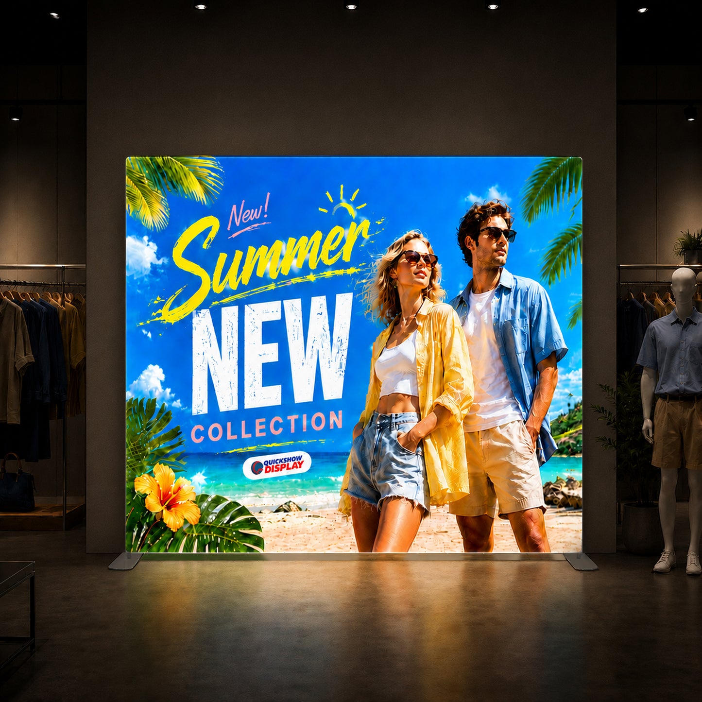 10ft TenseLight™ Tension Fabric Display - QuickShowDisplay