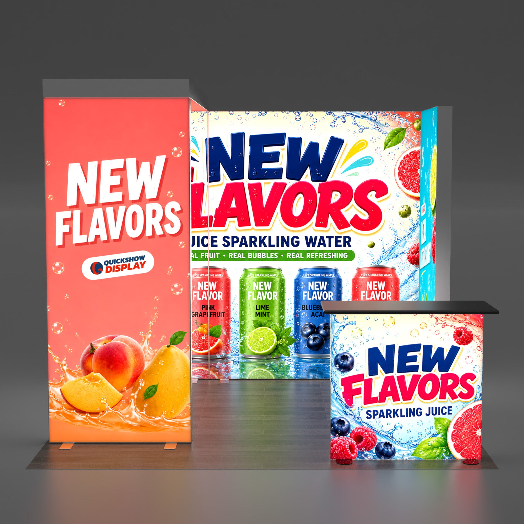 10ft EdgeLumi™ Booth Kit B | Backlit SEG Trade Show Display