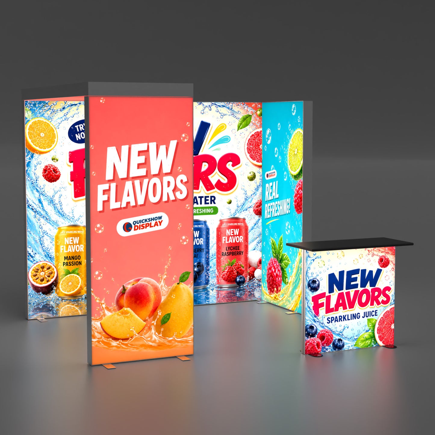 10ft EdgeLumi™ Booth Kit B | Backlit SEG Trade Show Display