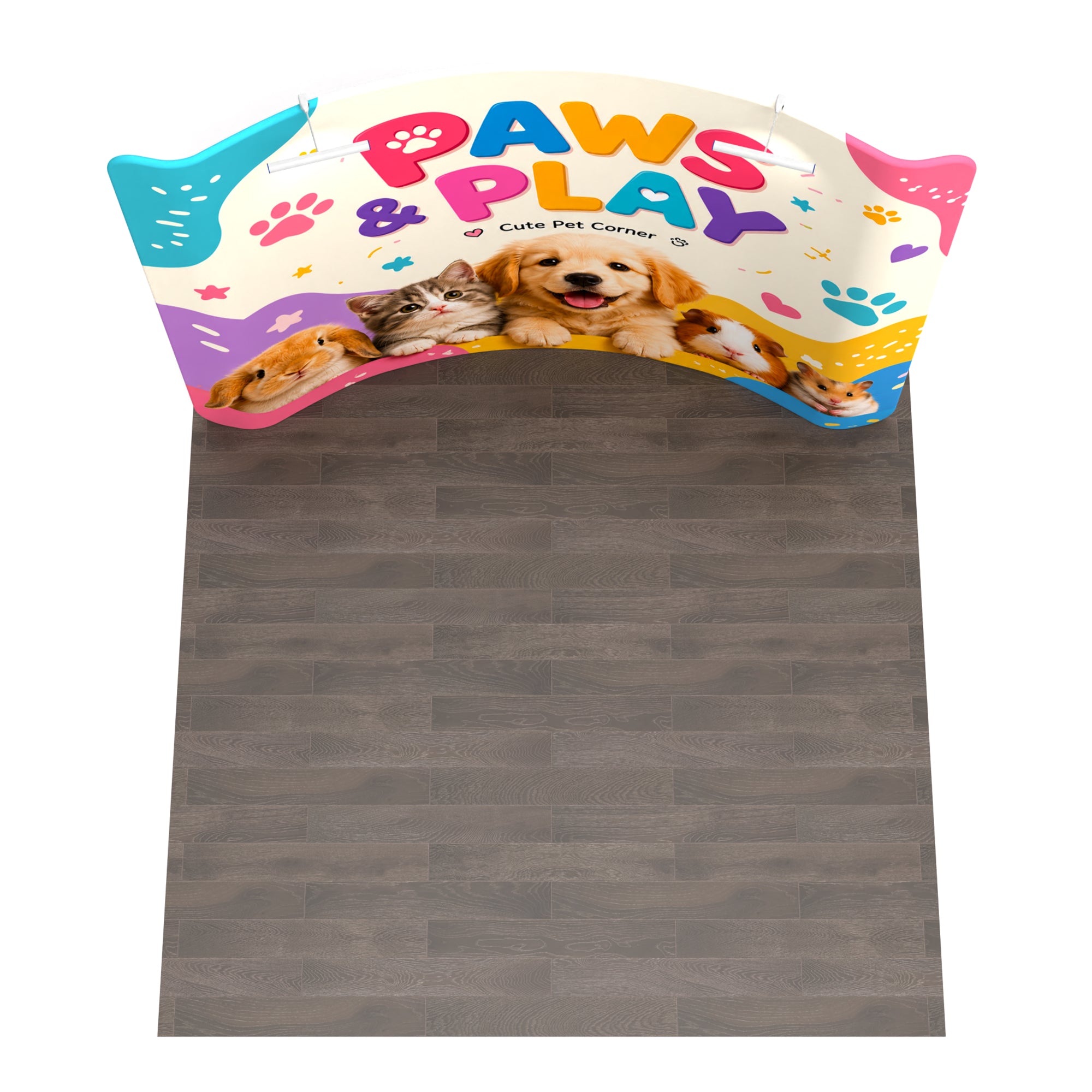 10ft TenseFlex™ Curved Fabric Backdrop Display - QuickShowDisplay