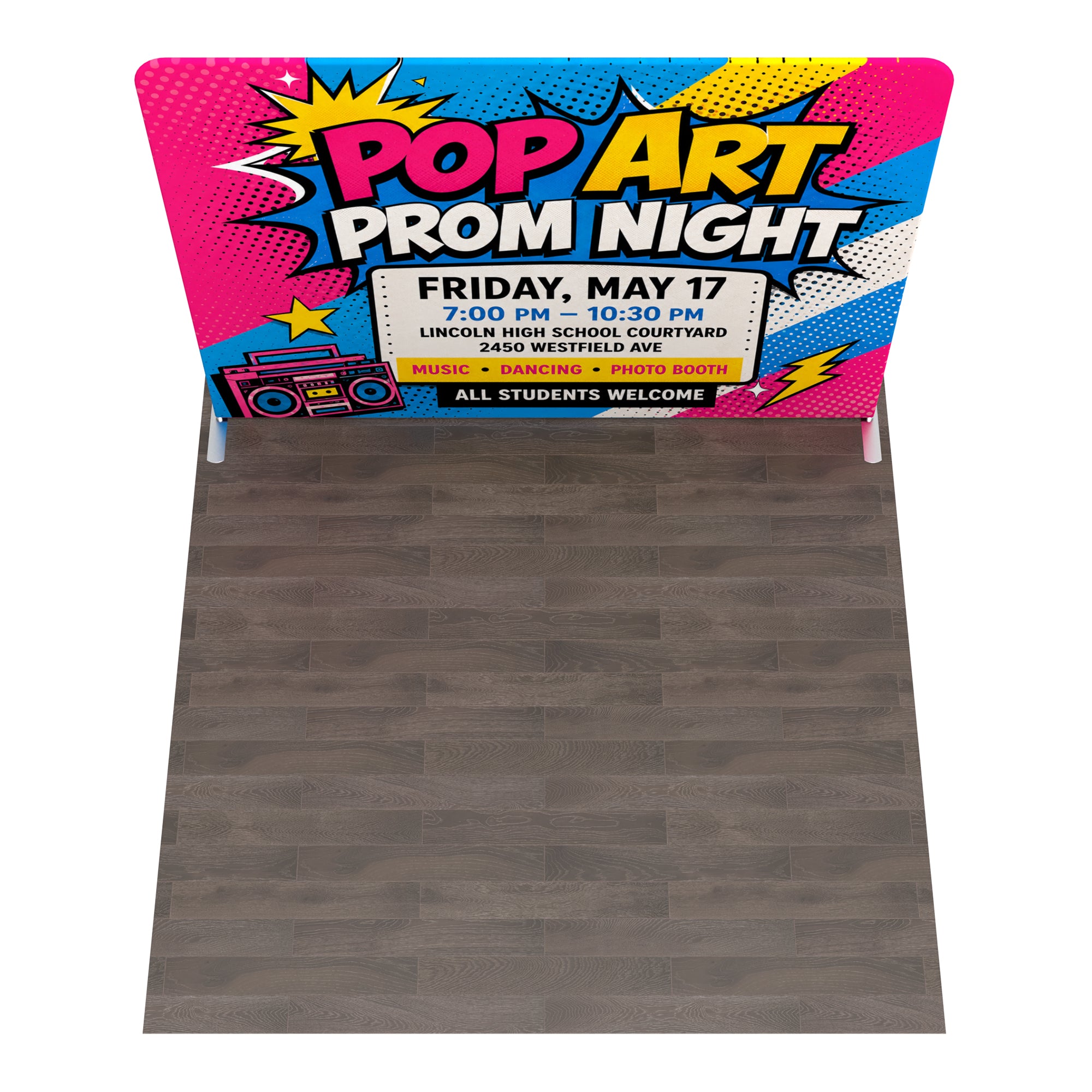 10ft TenseFlex™ Straight Fabric Backdrop Display - QuickShowDisplay